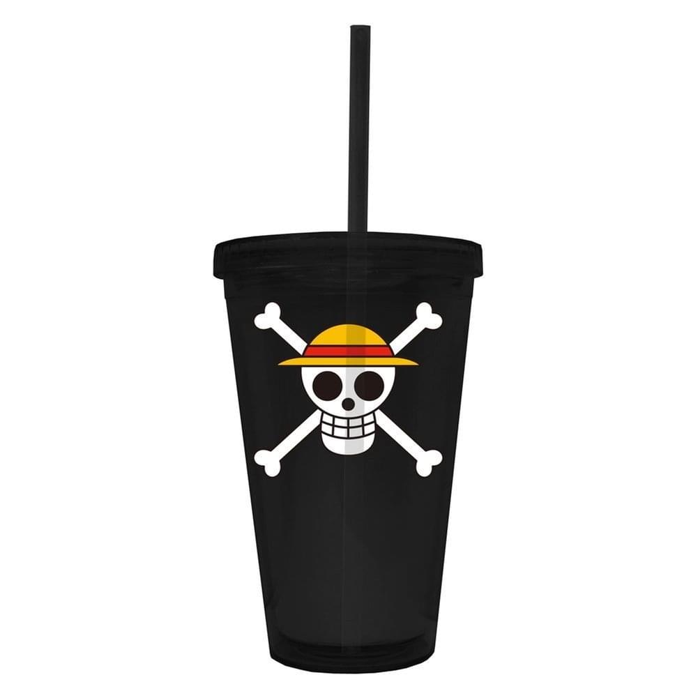 One Piece Jolly Roger 16oz Travel Cup