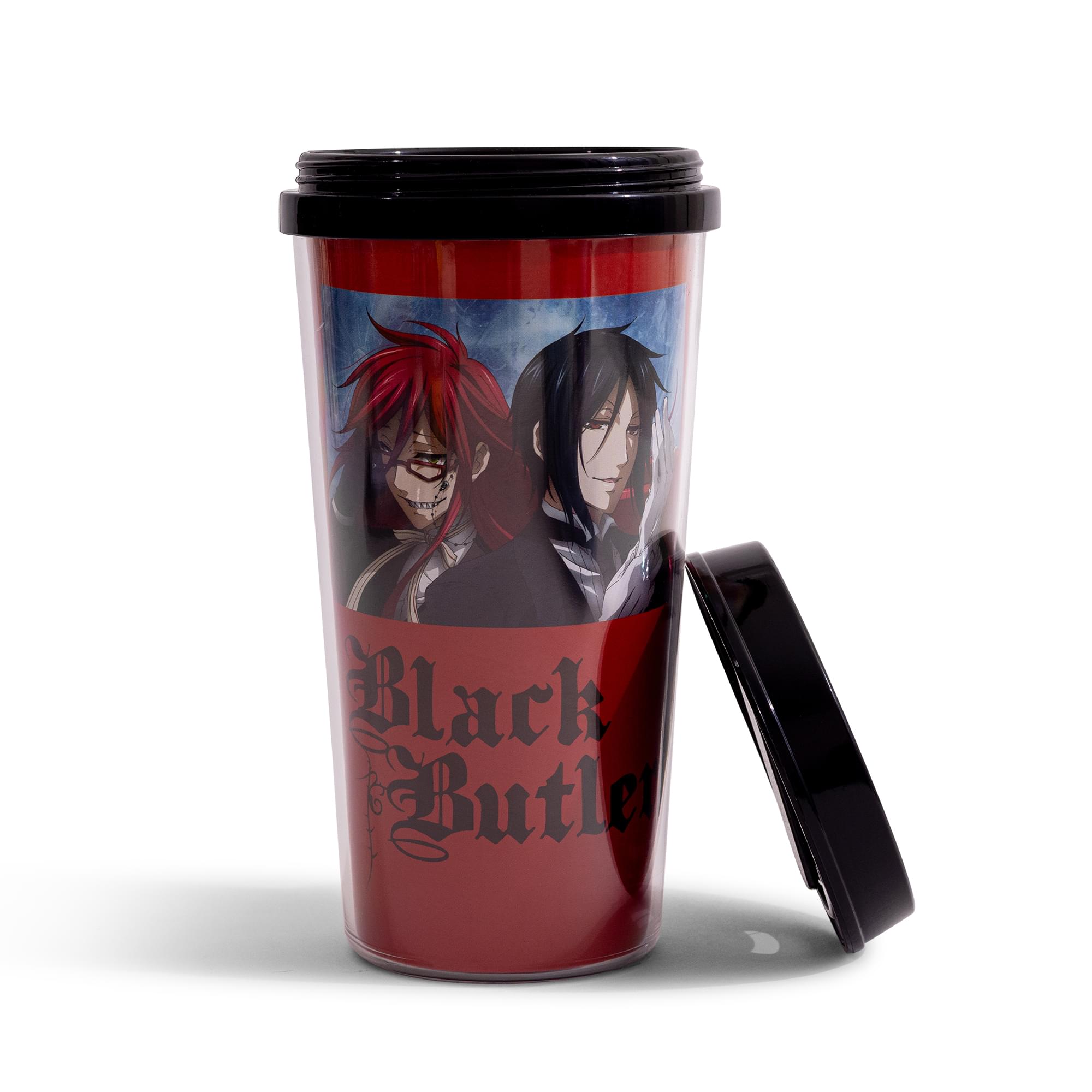 Black Butler Grell and Sebastian 16oz Travel Cup