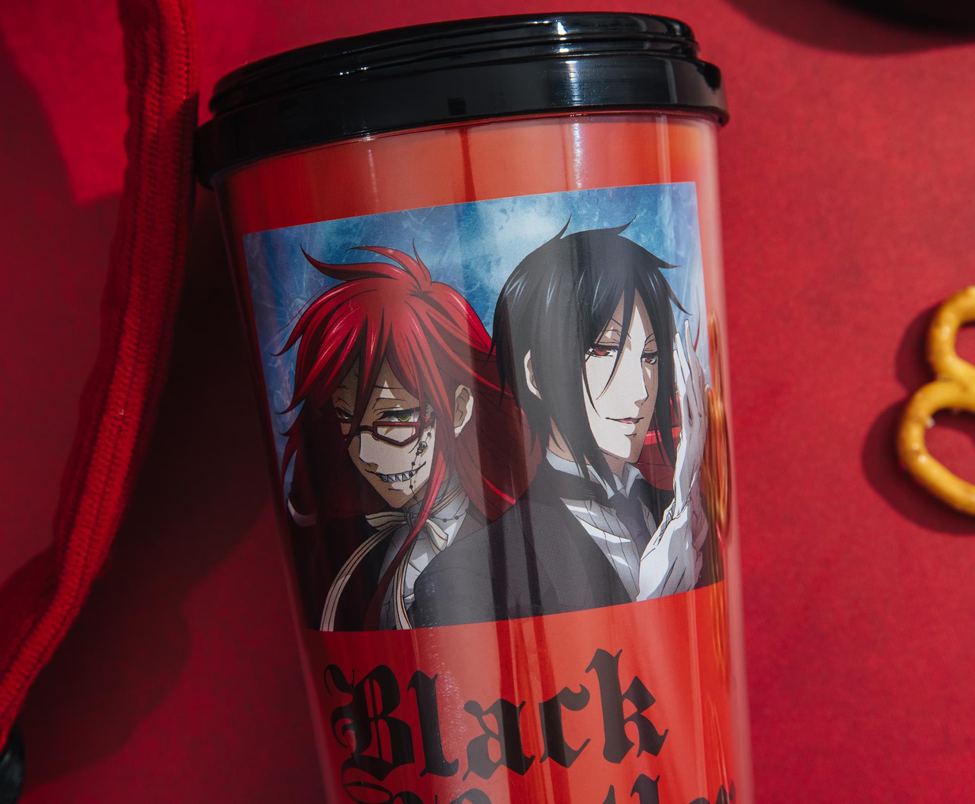 Black Butler Grell and Sebastian 16oz Travel Cup