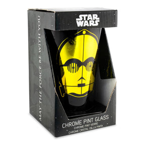 Star Wars C3PO Chrome Pint Glass
