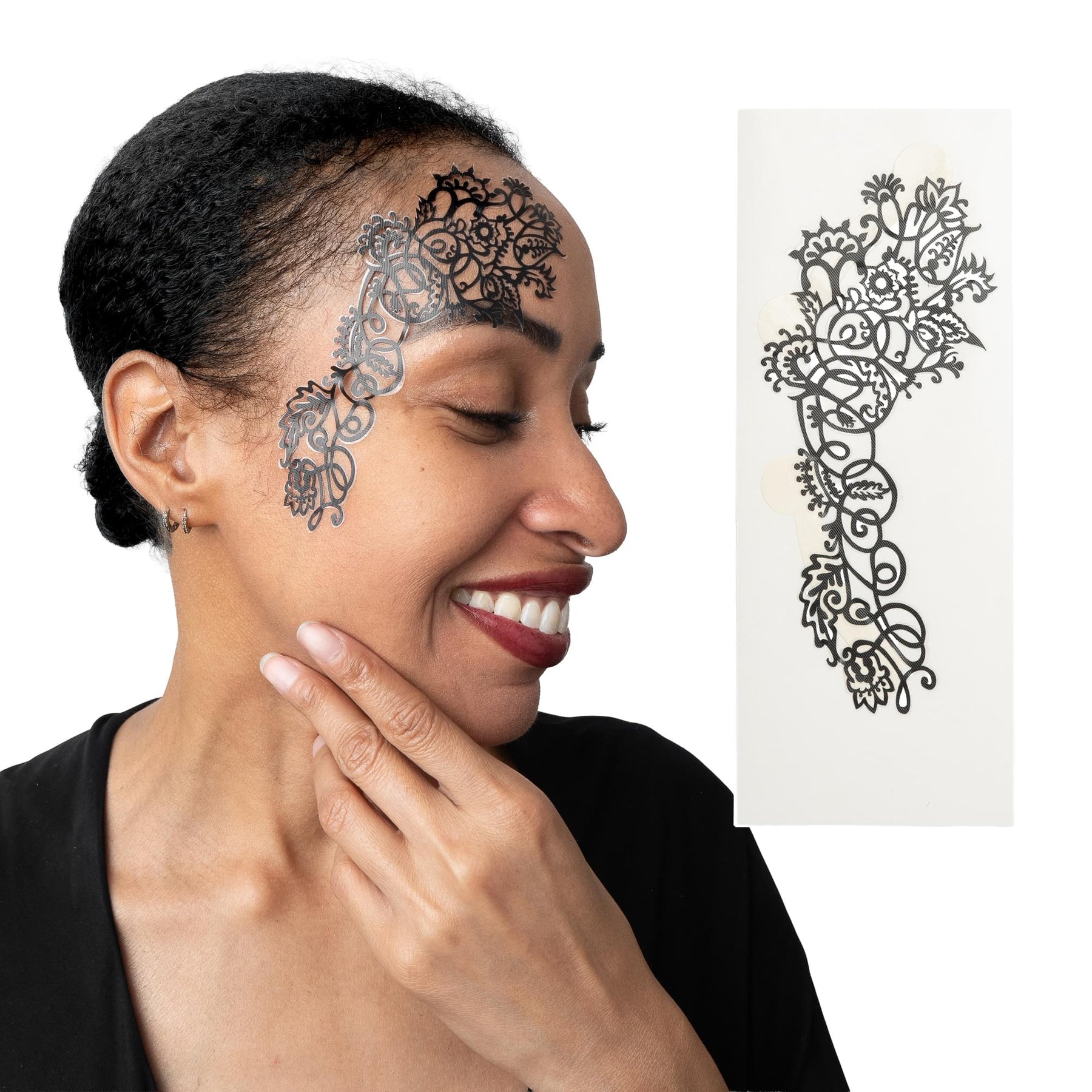 Face Lace Mehndoodle (side) Adult Costume