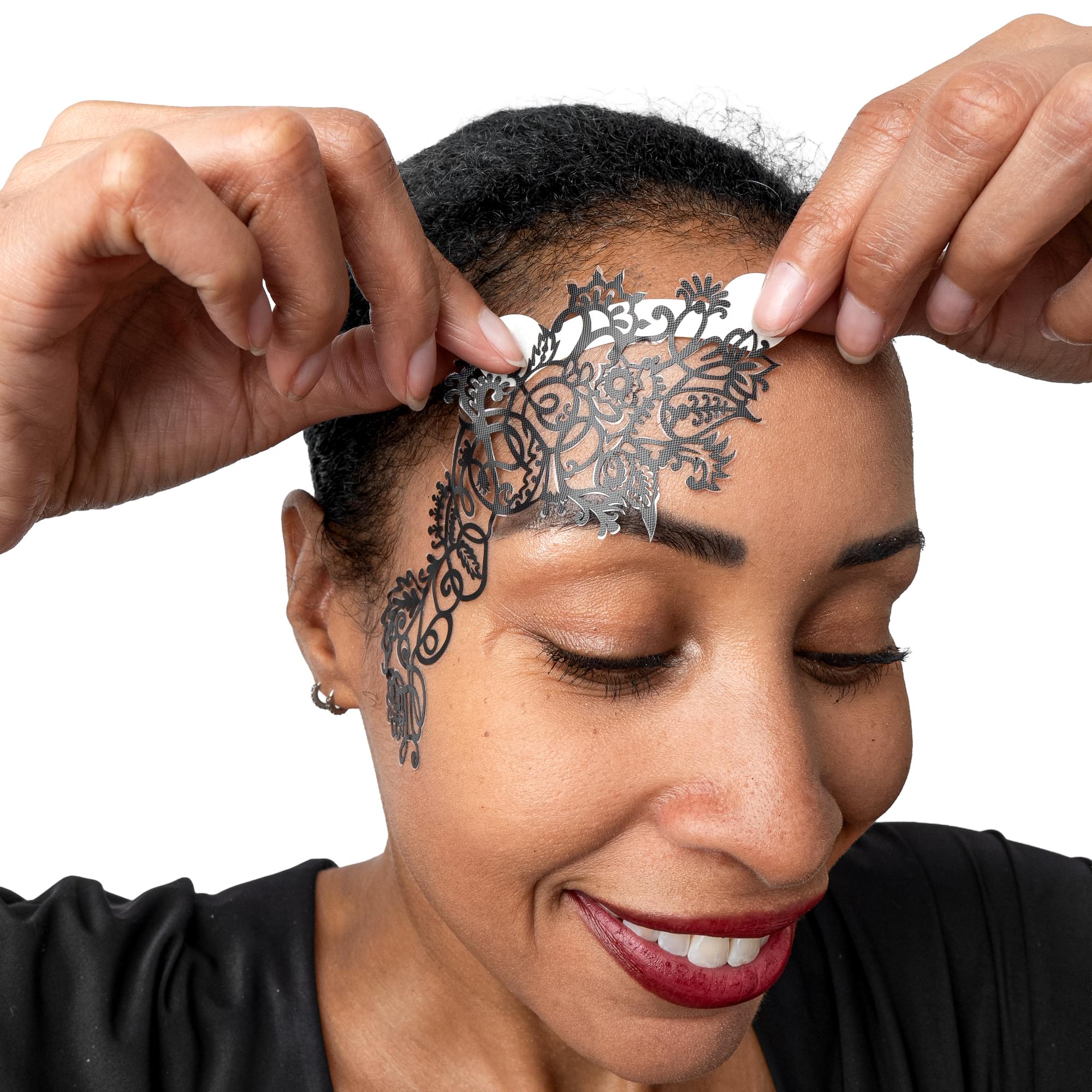 Face Lace Mehndoodle (side) Adult Costume