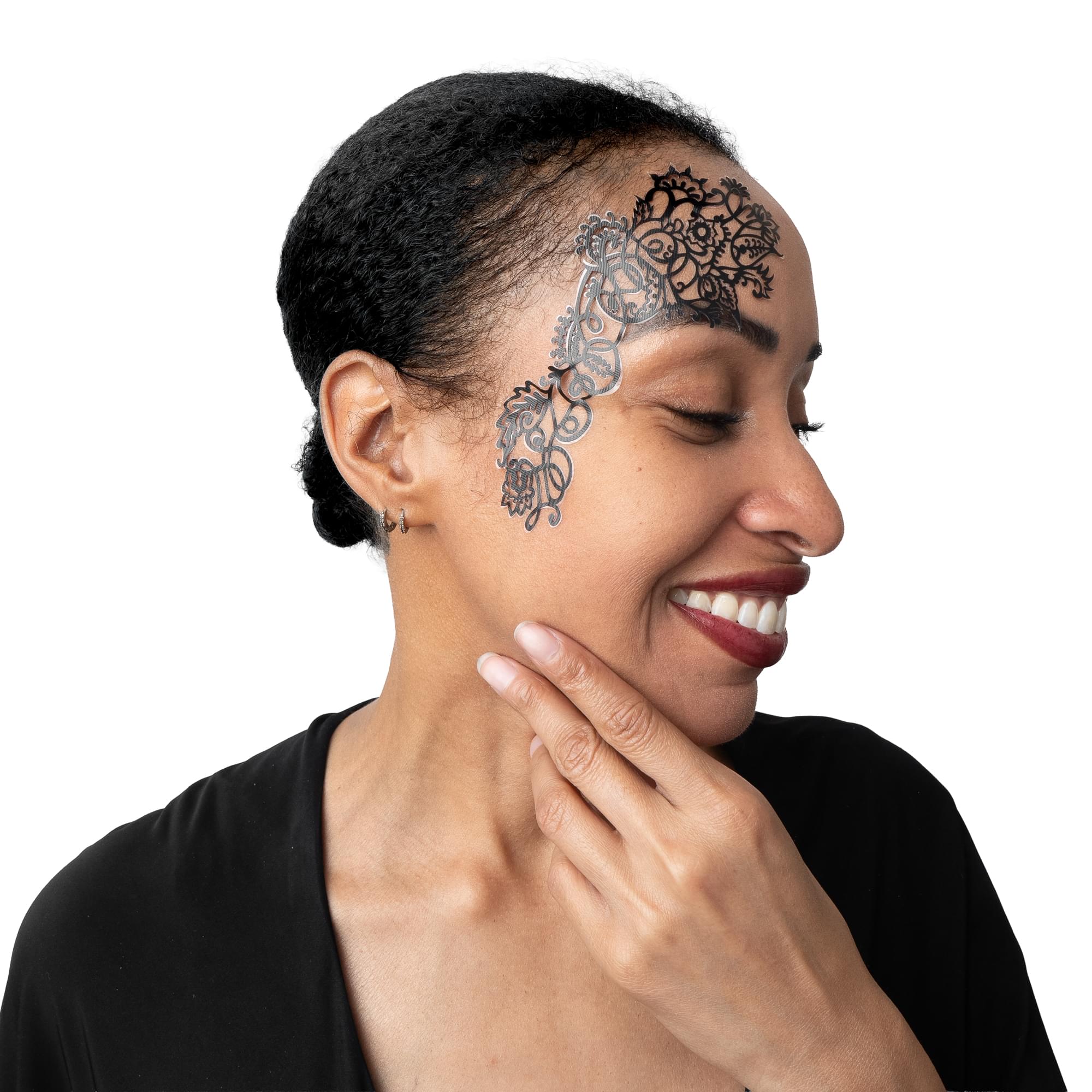 Face Lace Mehndoodle (side) Adult Costume