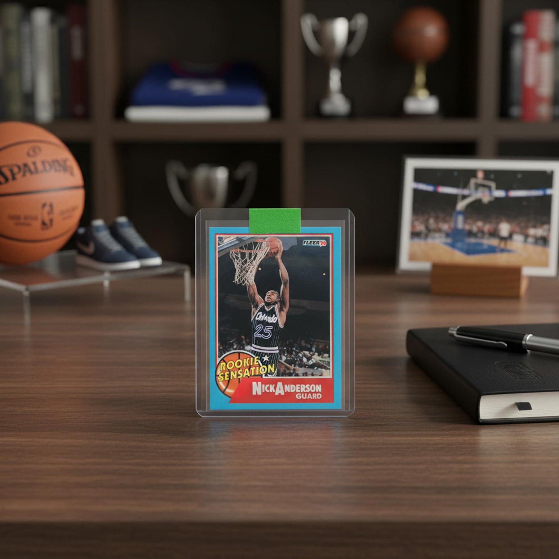 NBA 1990 Fleer Nick Anderson Rookie Sensation Card