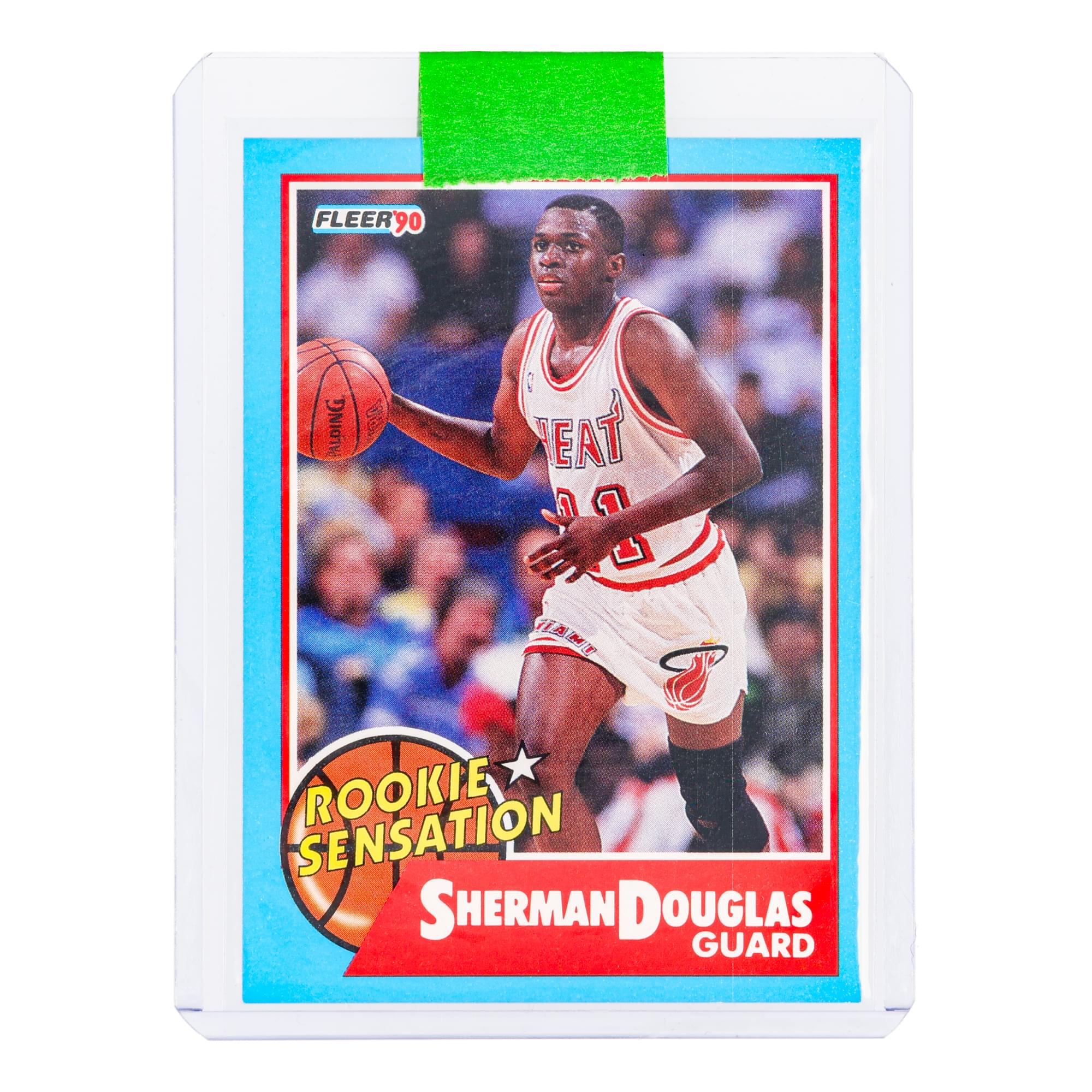 NBA 1990 Fleer Sherman Douglas Rookie Sensation Card