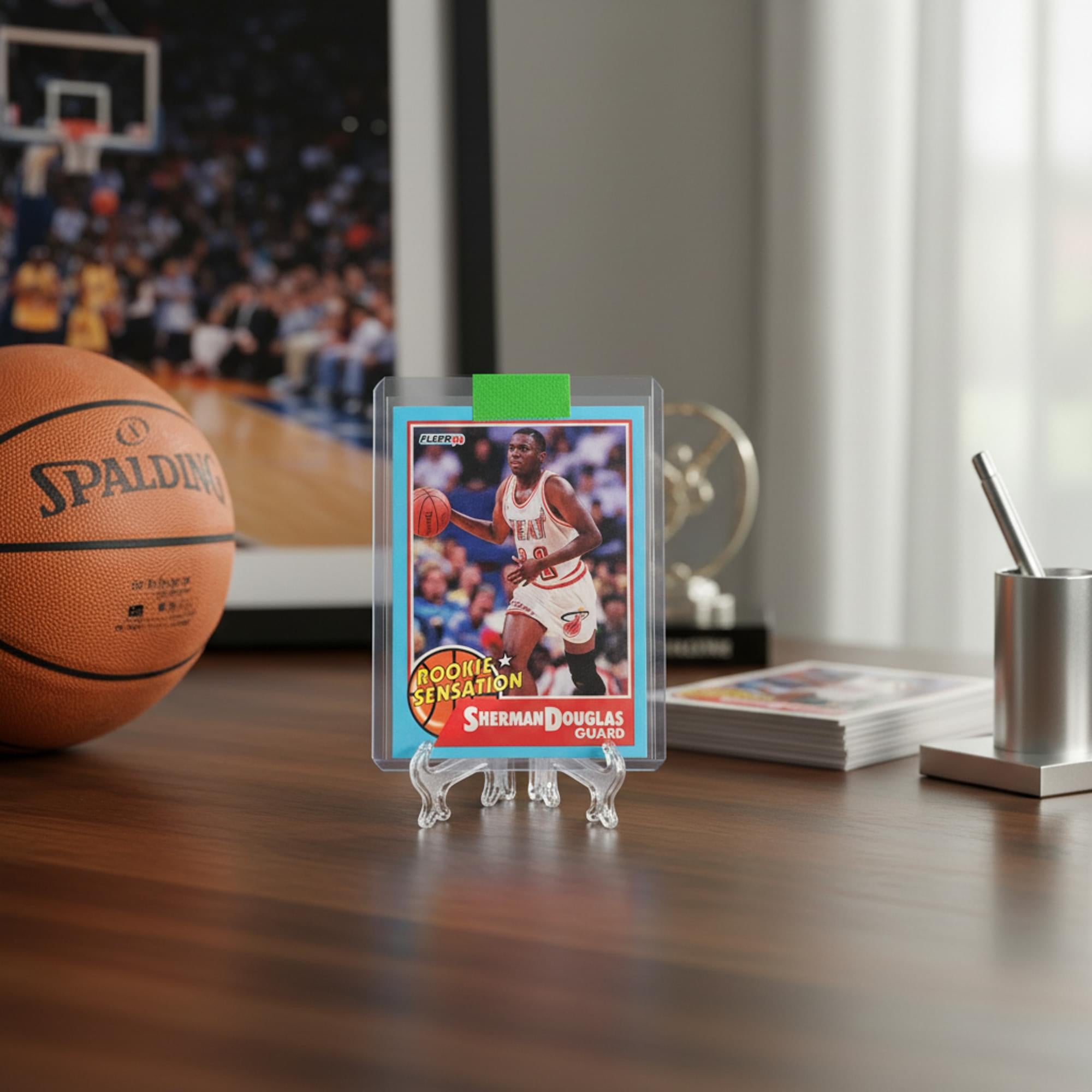 NBA 1990 Fleer Sherman Douglas Rookie Sensation Card