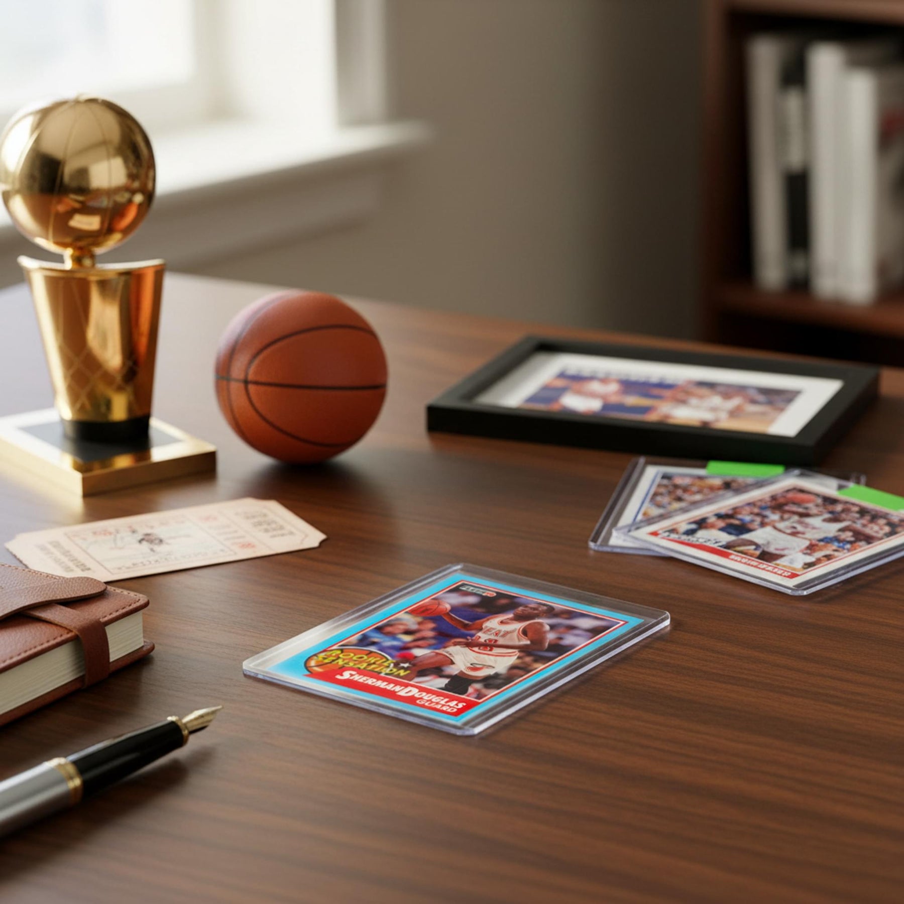 NBA 1990 Fleer Sherman Douglas Rookie Sensation Card