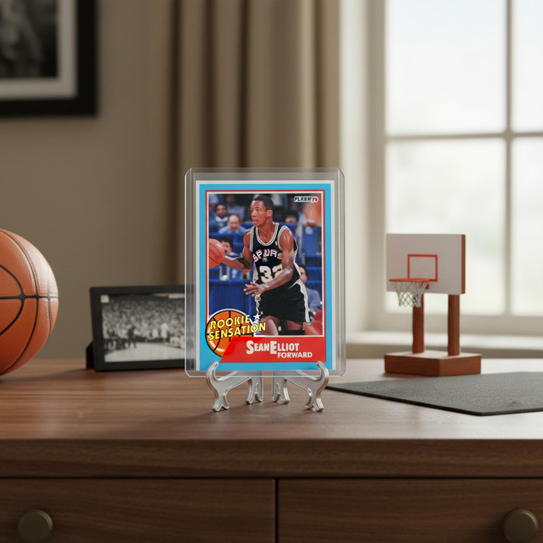 NBA 1990 Fleer Sean Elliott Rookie Sensation Card