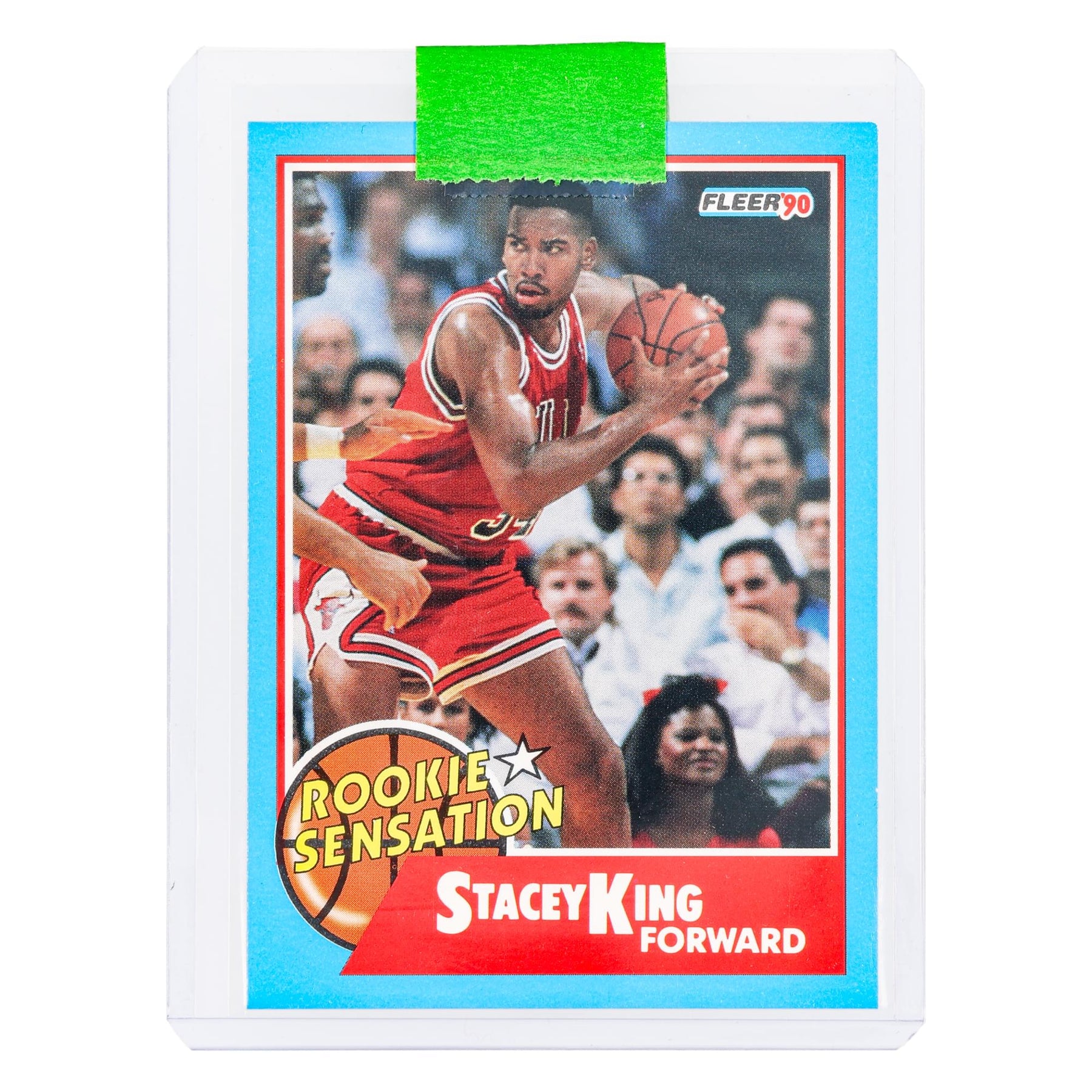 NBA 1990 Fleer Stacey King Rookie Sensation Card