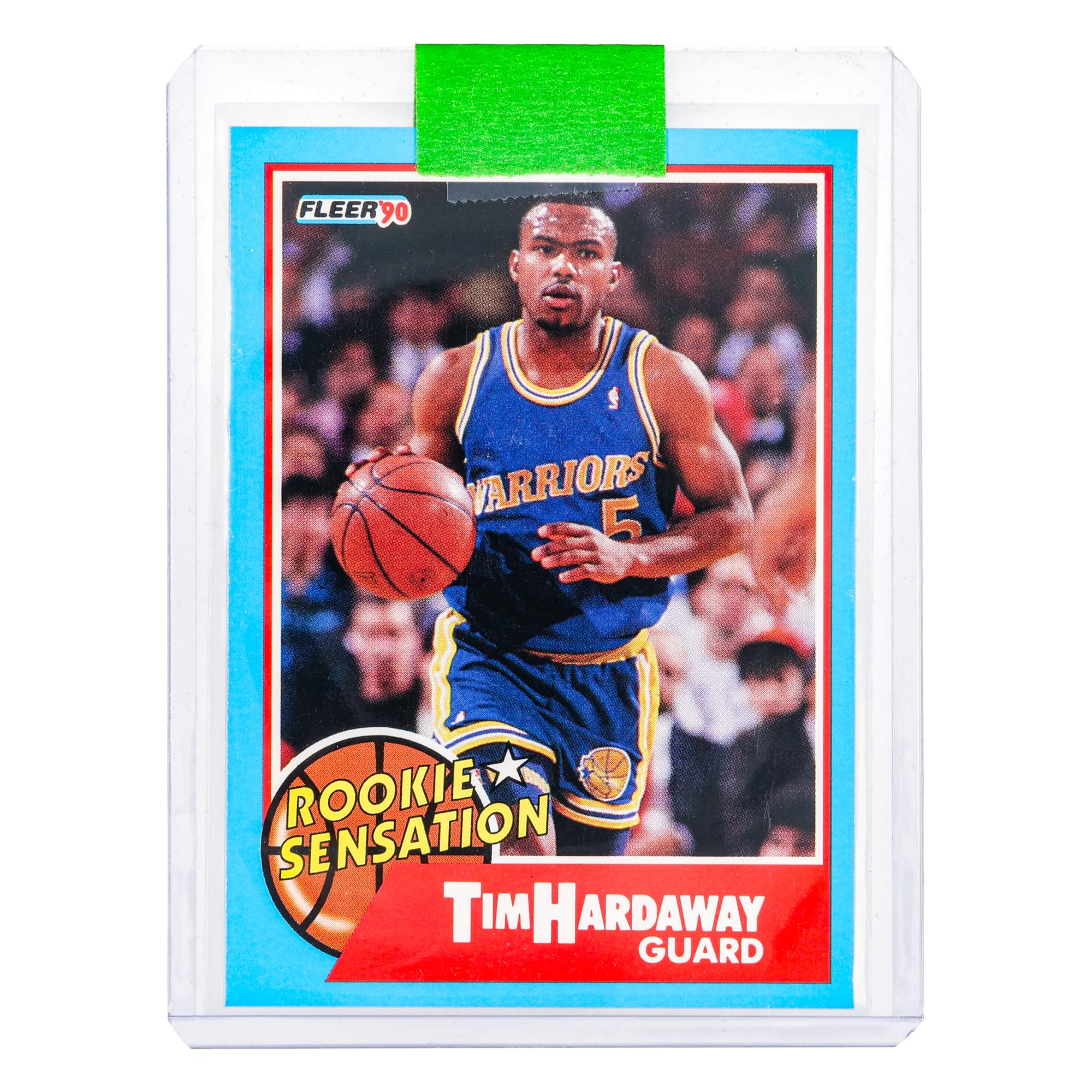 NBA 1990 Fleer Tim Hardaway Rookie Sensation Card