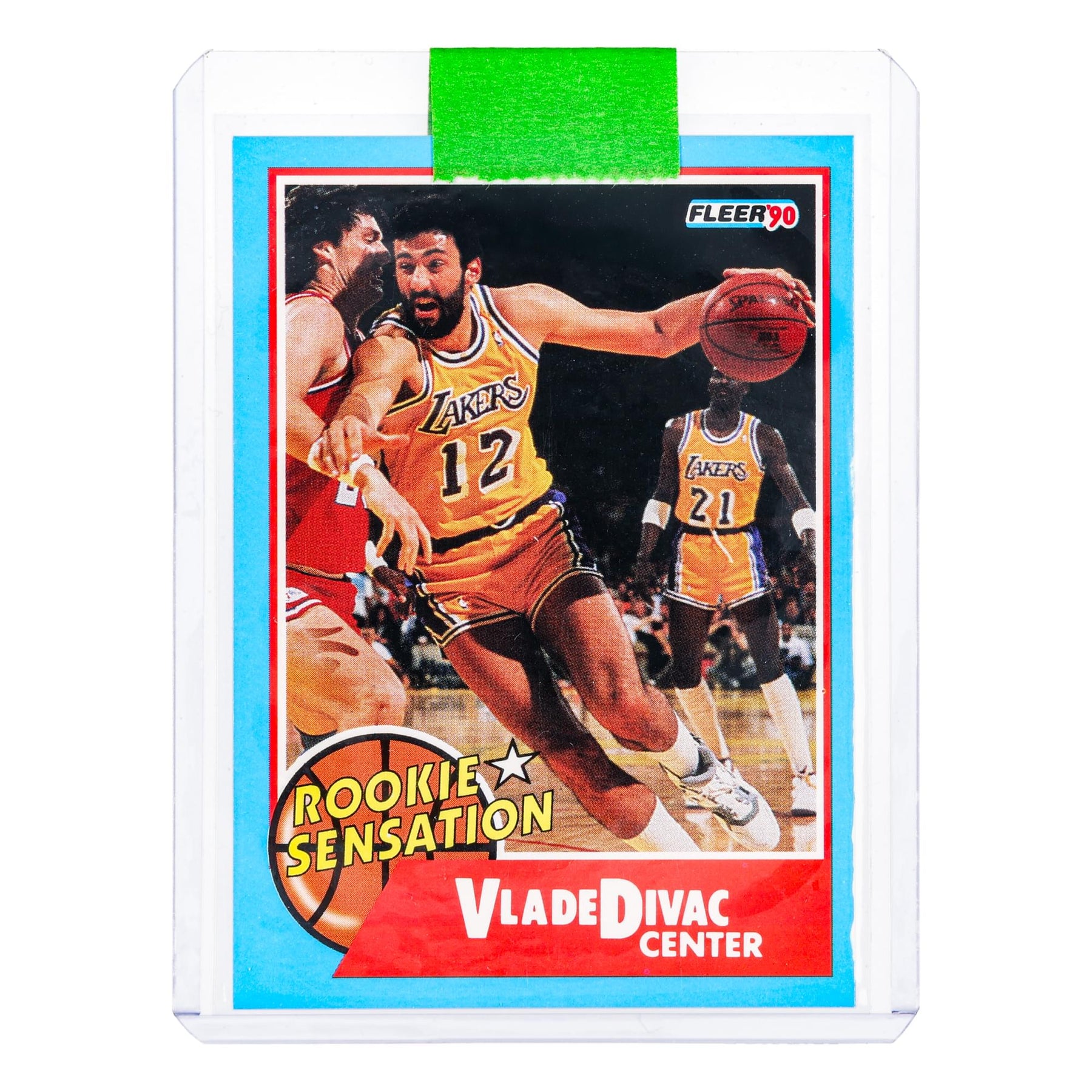 NBA 1990 Fleer Vlade Divac Rookie Sensation Card