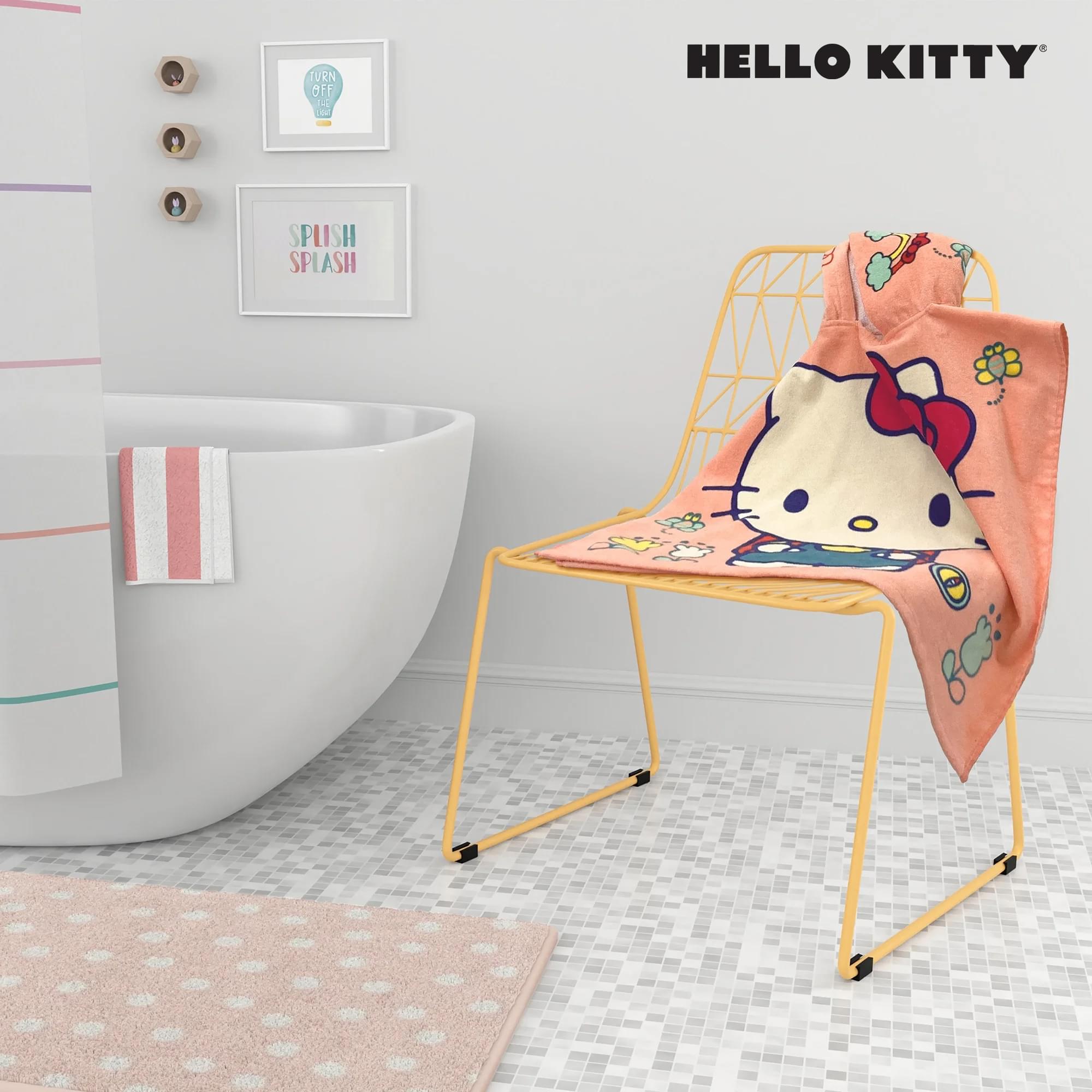 Sanrio Hello Kitty Soft Hooded Towel Poncho | 24 X 22 Inches