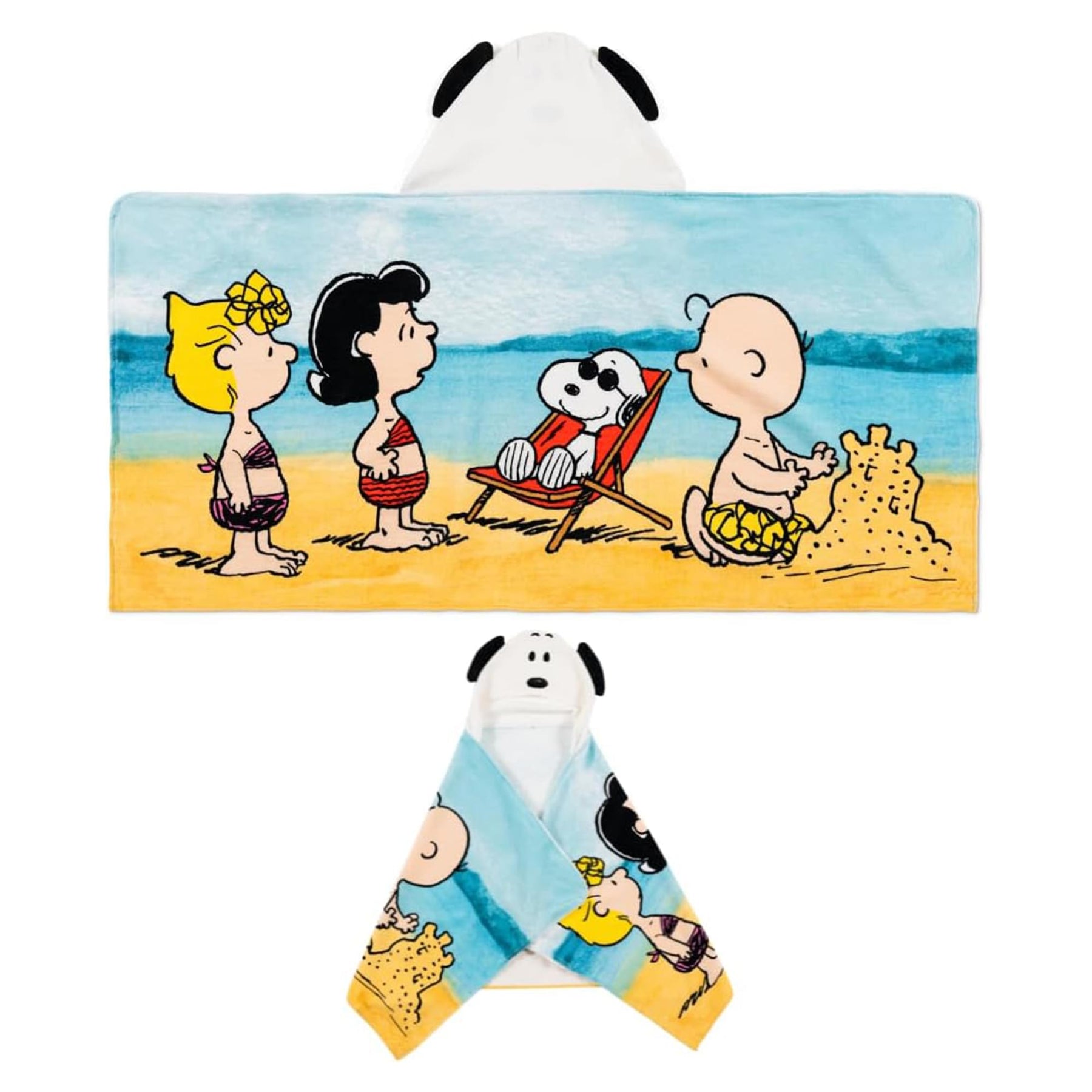 Peanuts Snoopy Soft Hooded Towel Wrap | 24 X 50 Inches