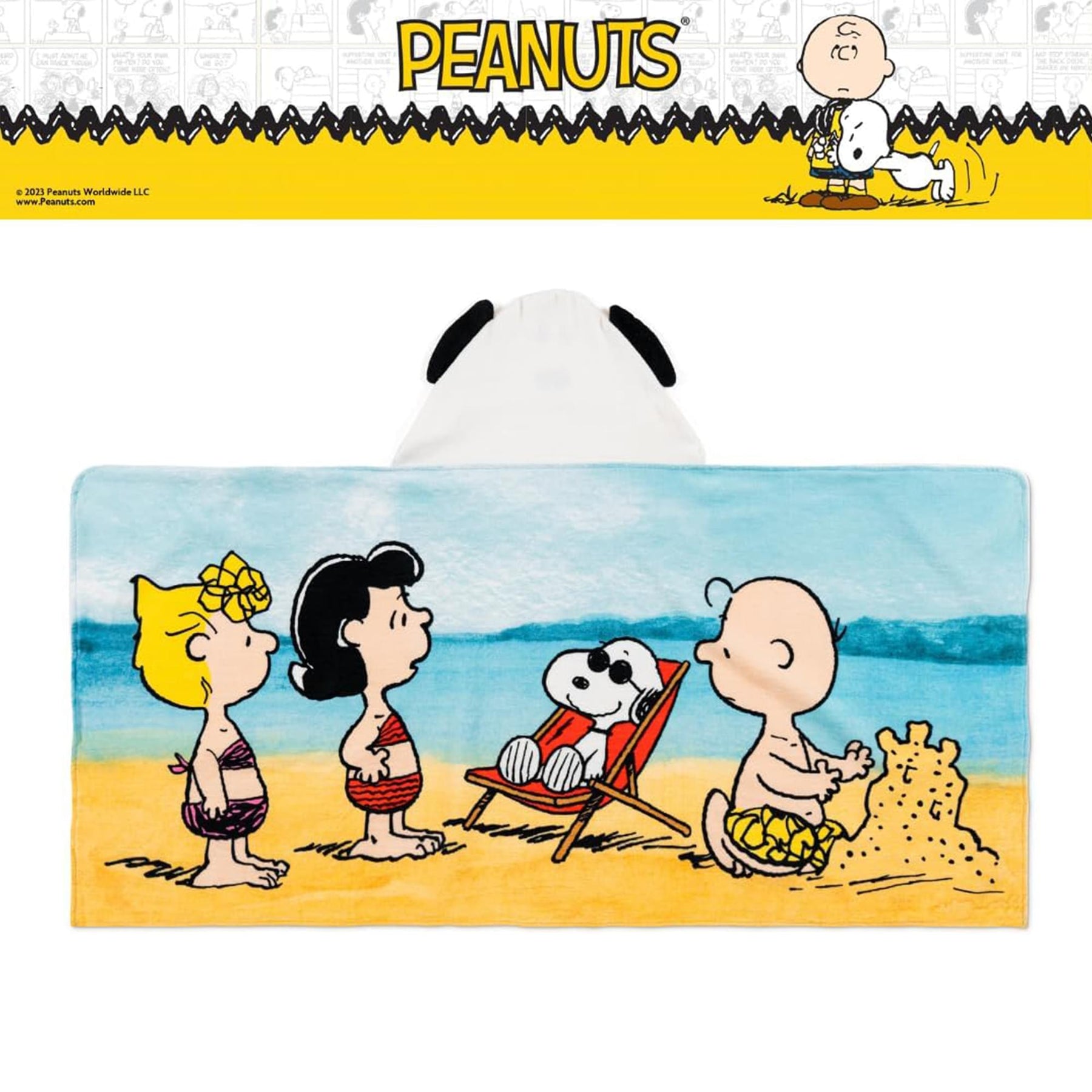 Peanuts Snoopy Soft Hooded Towel Wrap | 24 X 50 Inches