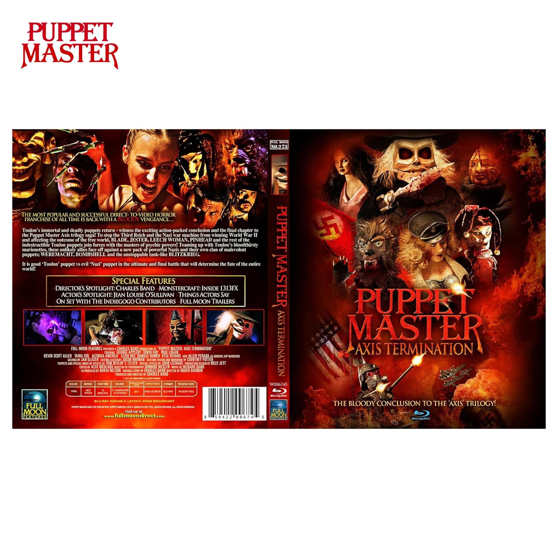Puppet Master 12 Disc Movie Blu-ray Box Set