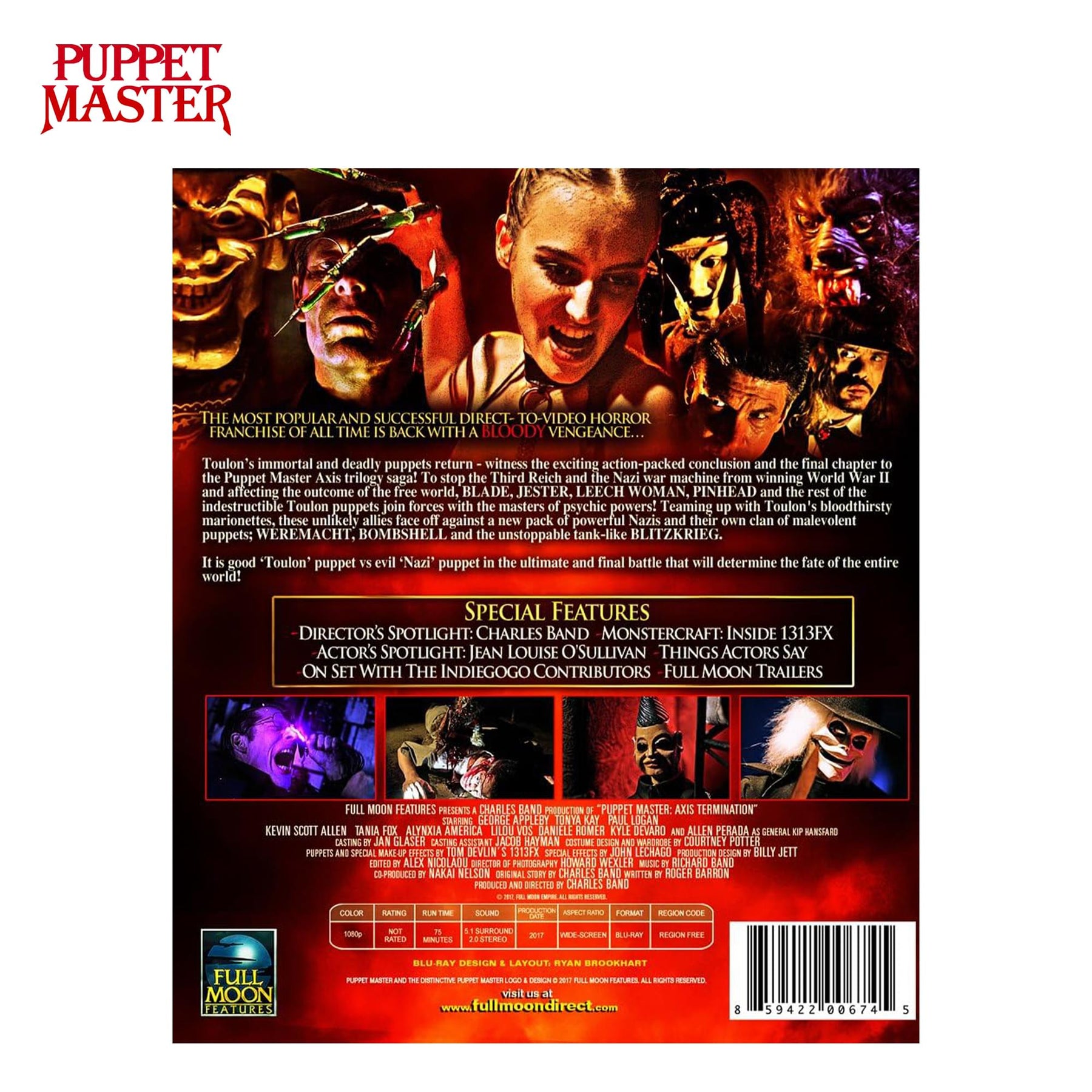 Puppet Master 12 Disc Movie Blu-ray Box Set