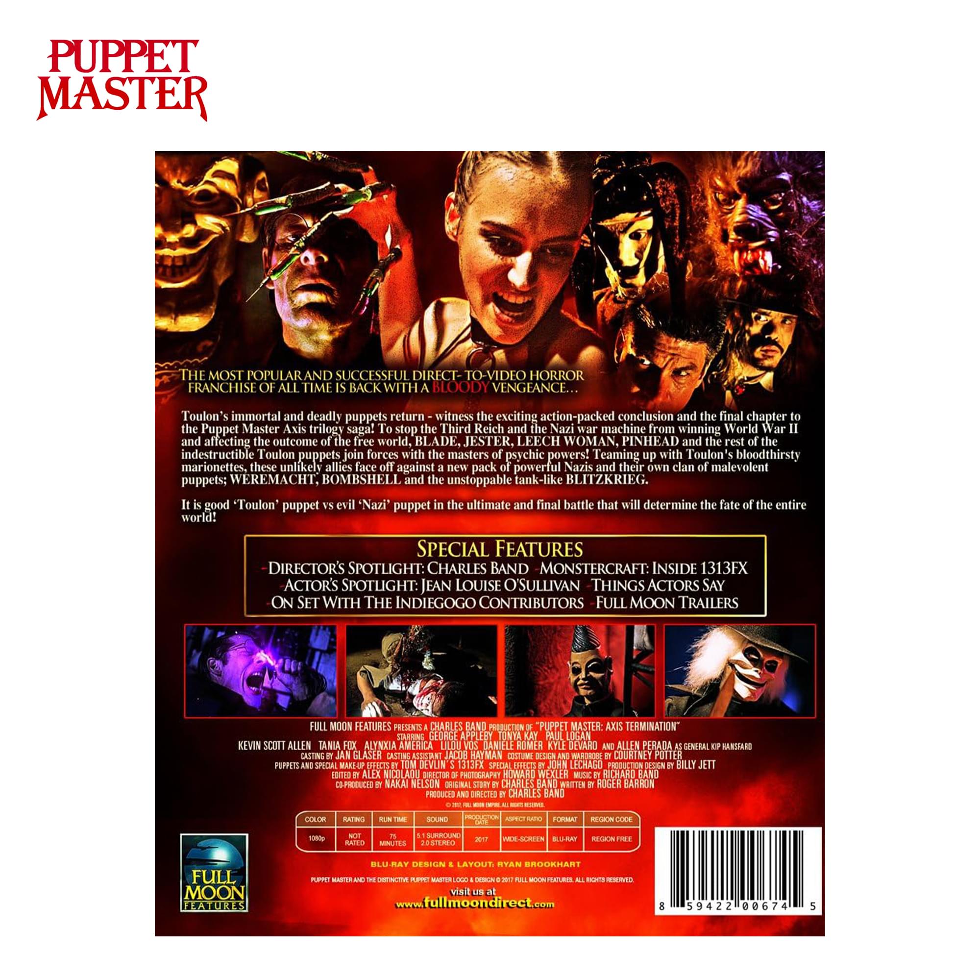 Puppet Master 12 Disc Movie Blu-ray Box Set