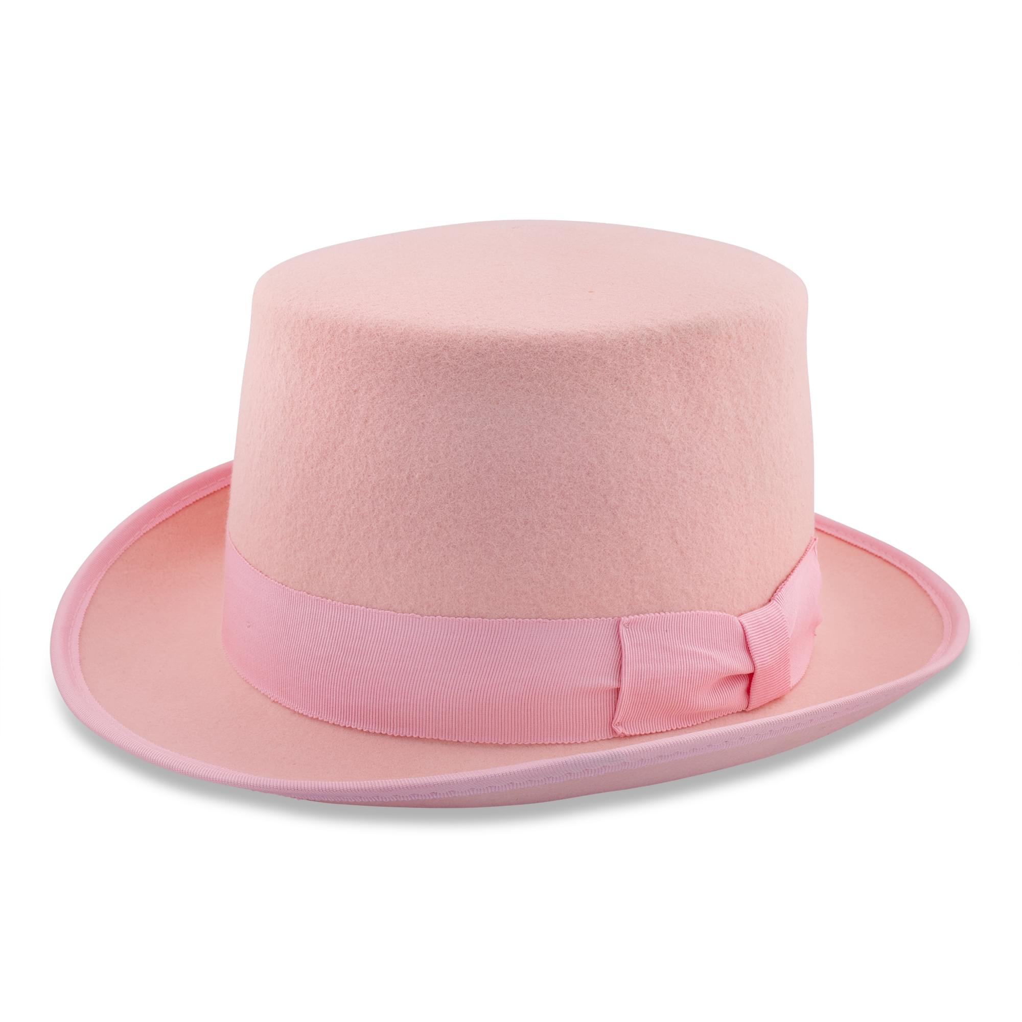 Wool Pink Costume Adult Top Hat