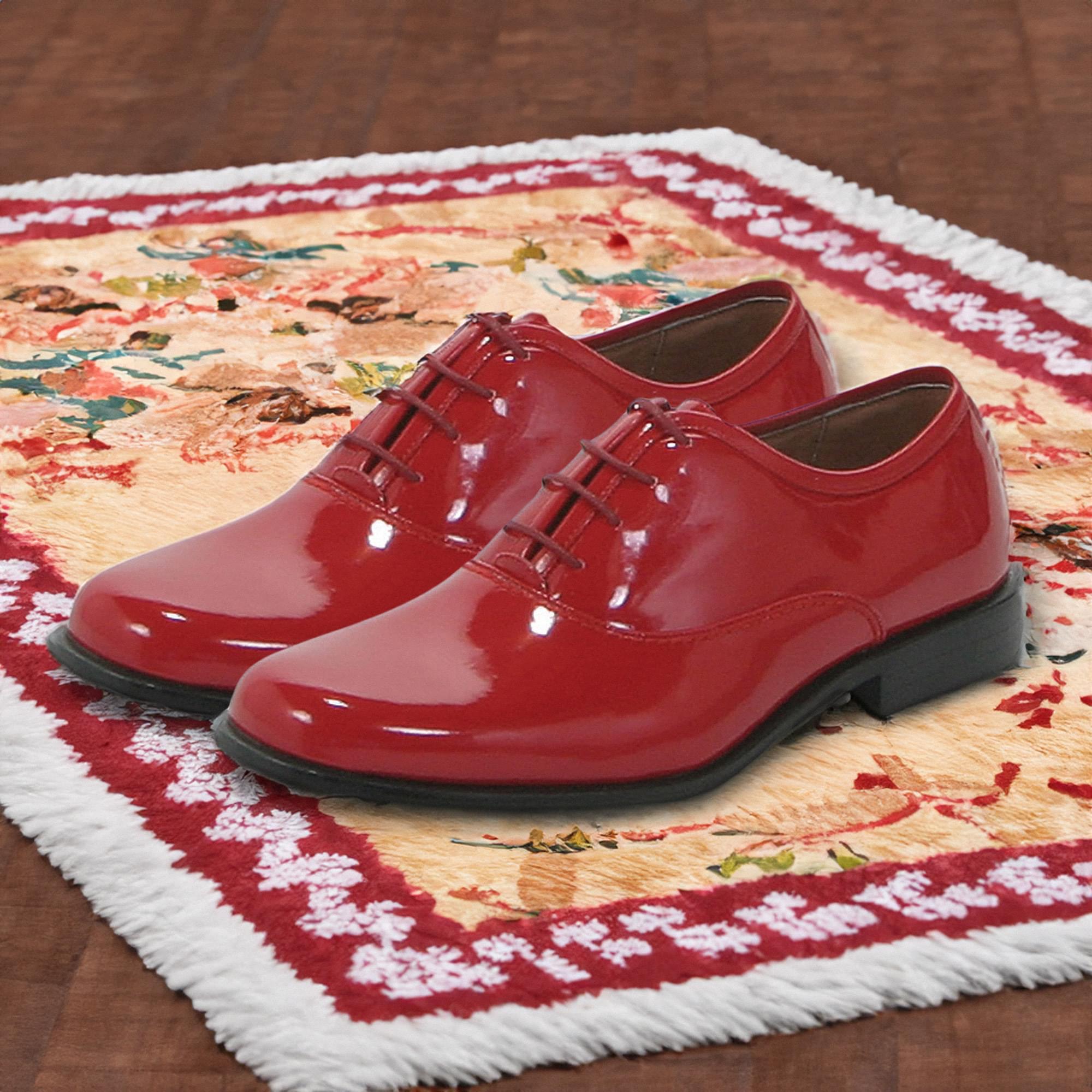 Men's Gangster Vinyl Tuxedo Adult Red Costume Shoes