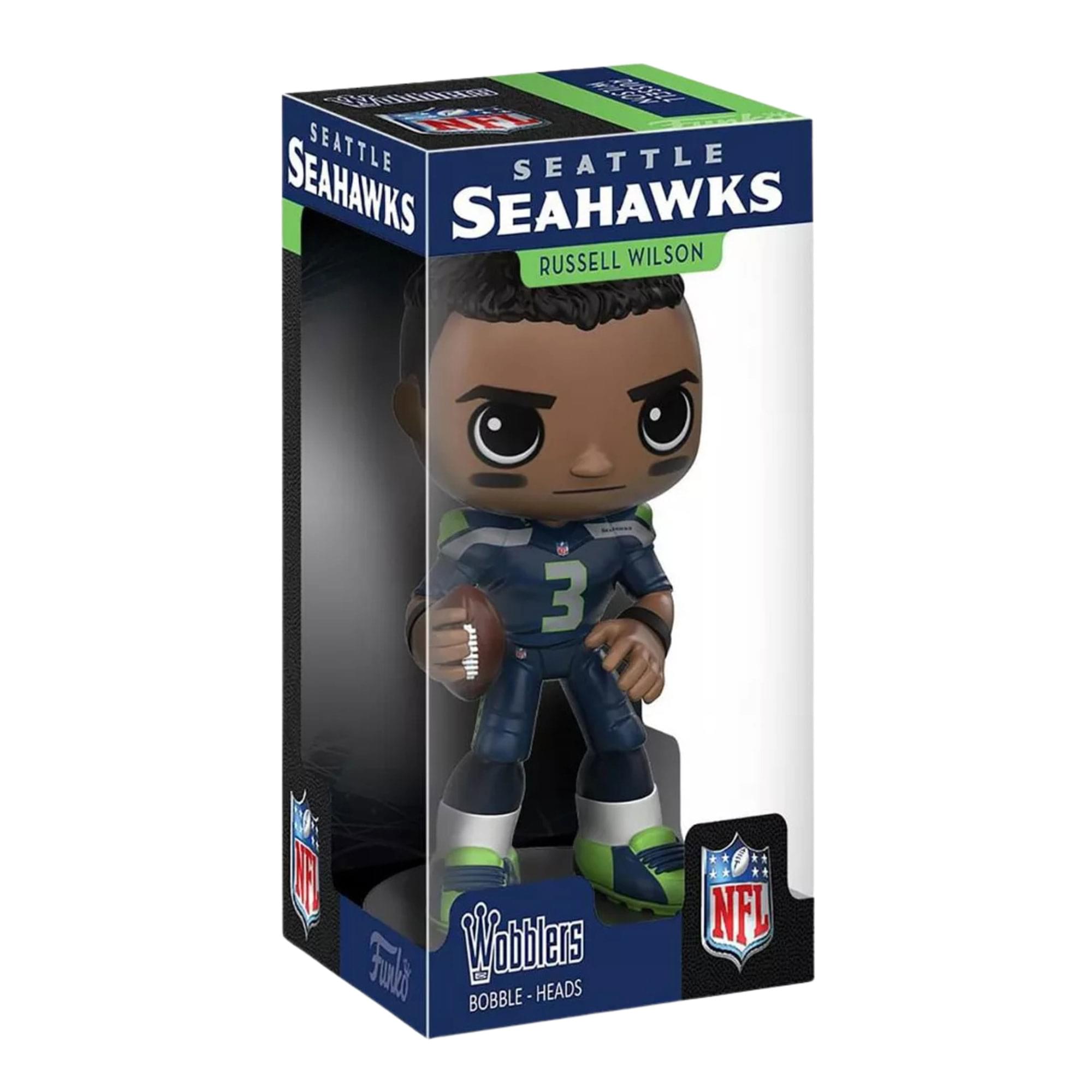 Seattle Seahawks NFL Funko Wobbler Bobble Head - Russell Wilson