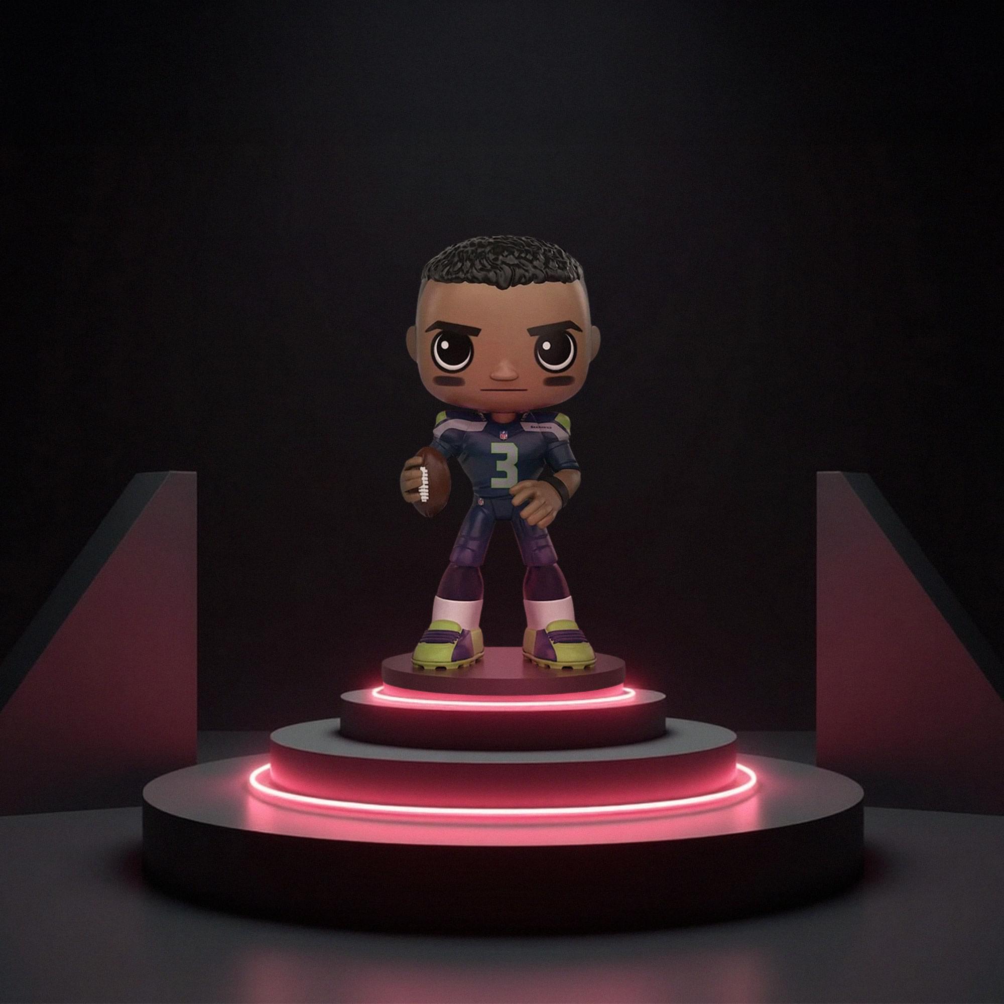 Seattle Seahawks NFL Funko Wobbler Bobble Head - Russell Wilson
