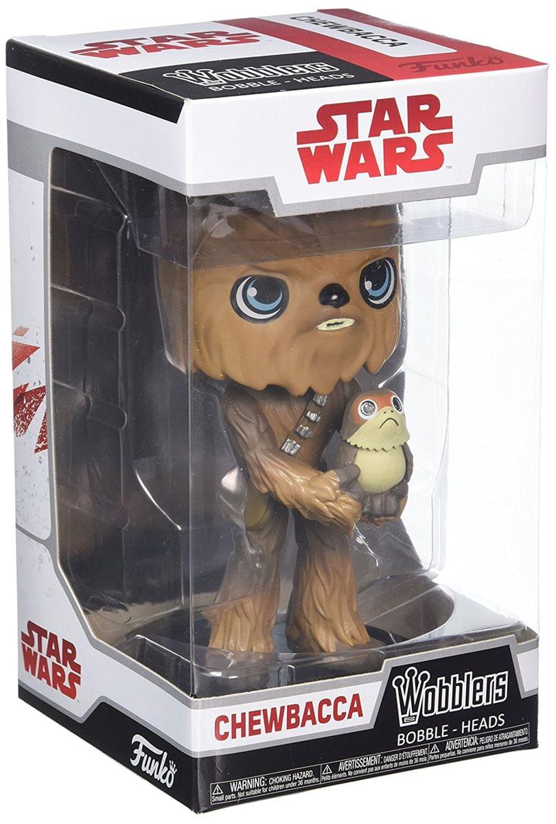 Star Wars: The Last Jedi Funko Chewbacca & Porg 5.5" Wacky Wobbler
