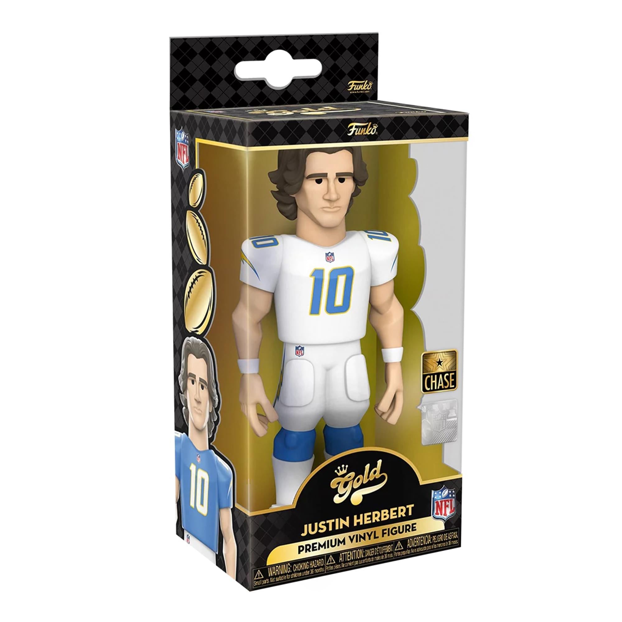 LA Chargers NFL Funko Gold 12 Inch Vinyl Figure | Justin Herbert Chase