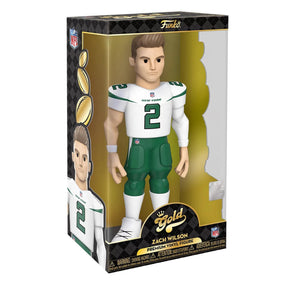 NY Jets NFL Funko Gold 12 Inch Vinyl Figure | Zach Wilson