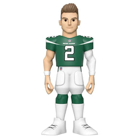 NY Jets NFL Funko Gold 12 Inch Vinyl Figure | Zach Wilson Chase