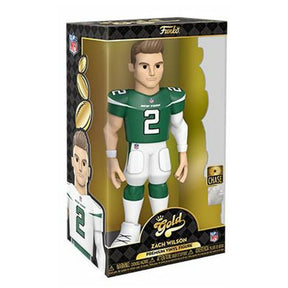 NY Jets NFL Funko Gold 12 Inch Vinyl Figure | Zach Wilson Chase
