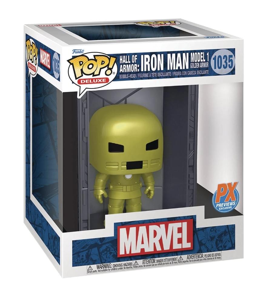 Marvel Exclusive Funko POP Deluxe | Hall of Armor Iron Man Model 1