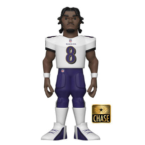 Baltimore Ravens NFL Funko Gold 12 Inch Vinyl Figure | Lamar Jackson Chase