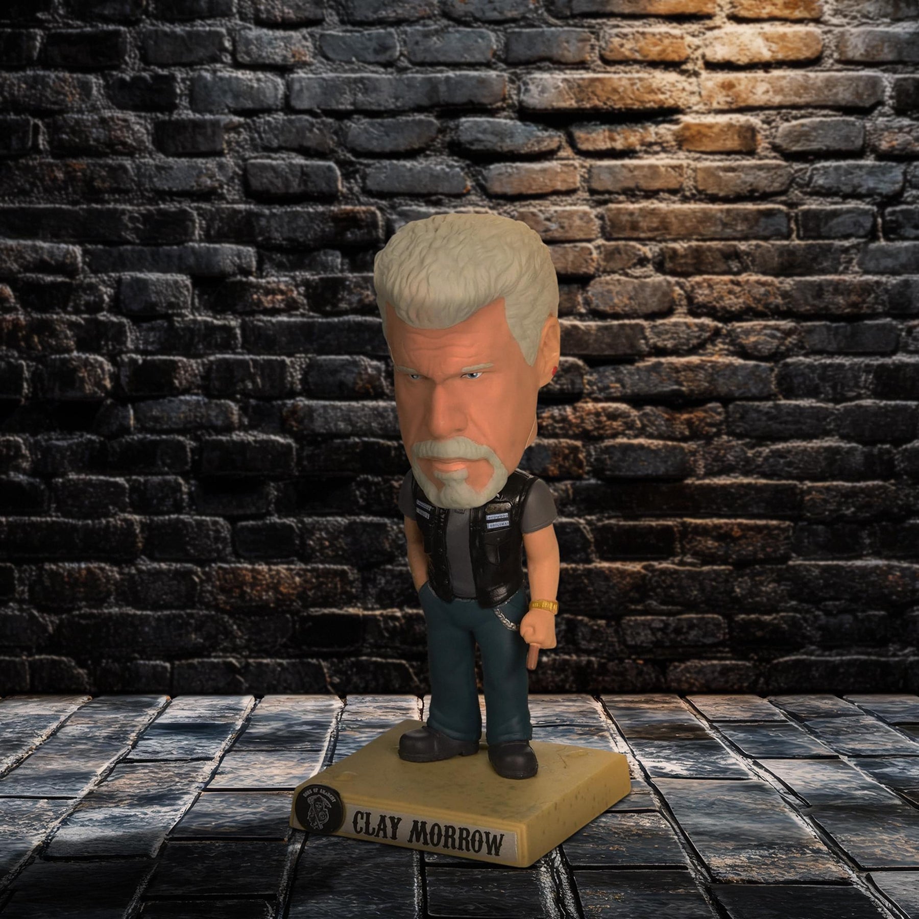 Funko Sons Of Anarchy Clay Morrow Wacky Wobbler Bobble Head