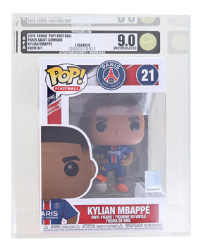 PSG Funko POP Football Vinyl Figure | Kylian MbappÃ© Graded AFA 9.0