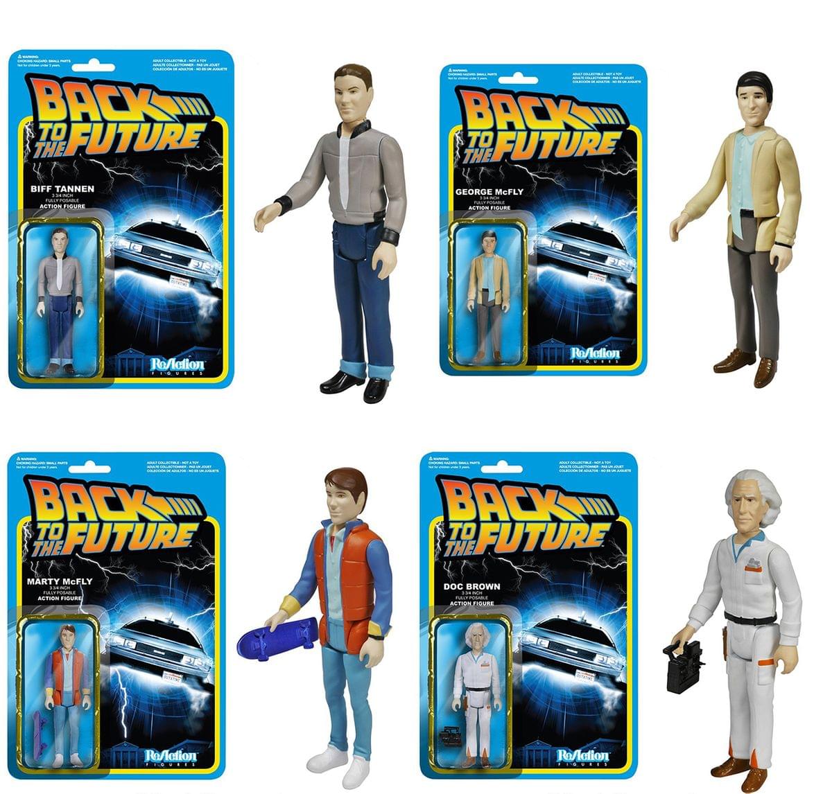 Back To The Future ReAction Figure Set Of 4