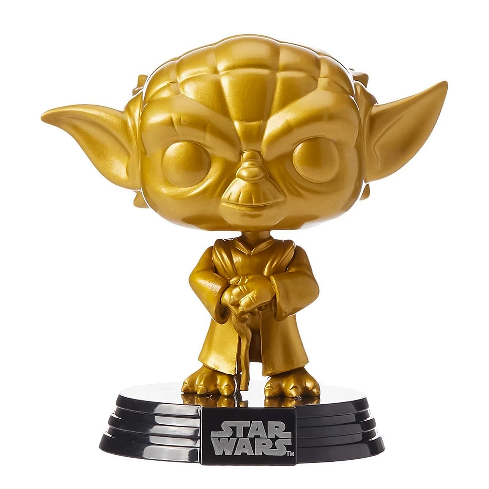 Star Wars Funko POP 4 Inch Vinyl Figure | Metallic Gold Yoda