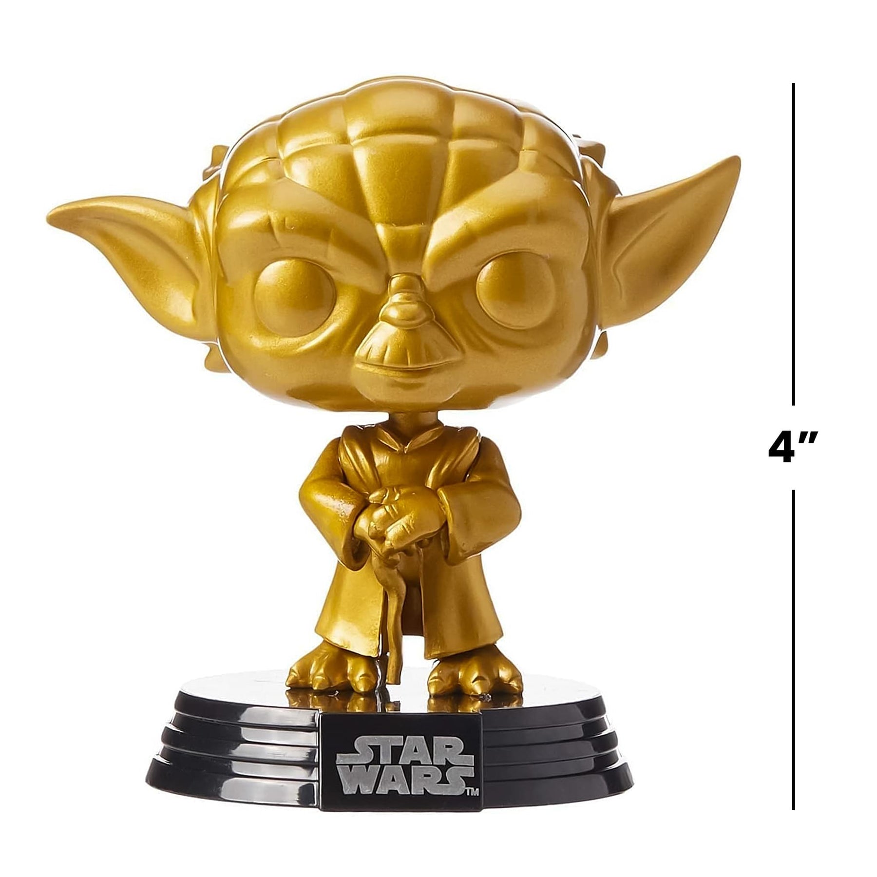 Star Wars Funko POP 4 Inch Vinyl Figure | Metallic Gold Yoda
