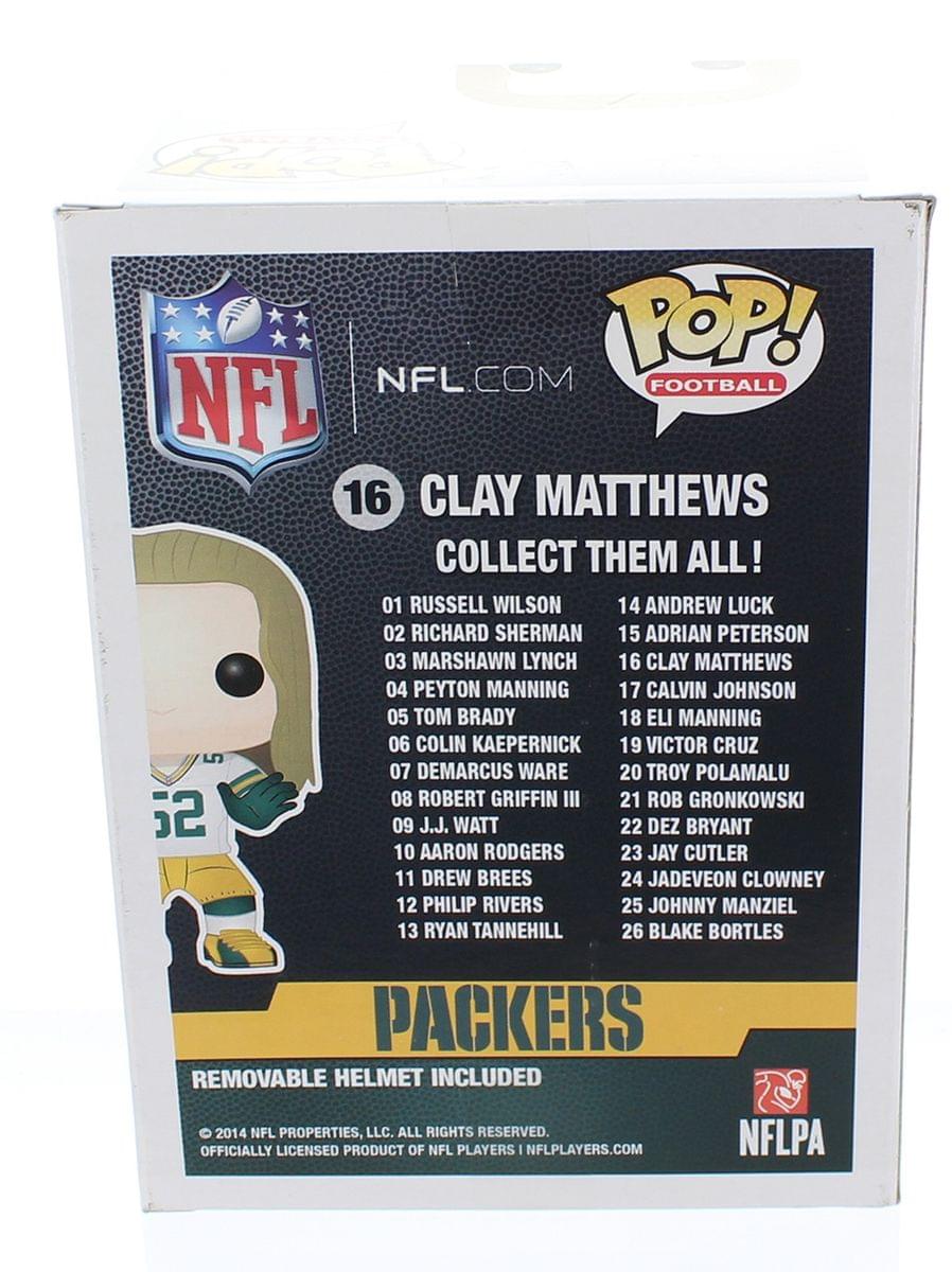 Green Bay Packers NFL Funko POP Vinyl Figure: Clay Matthews