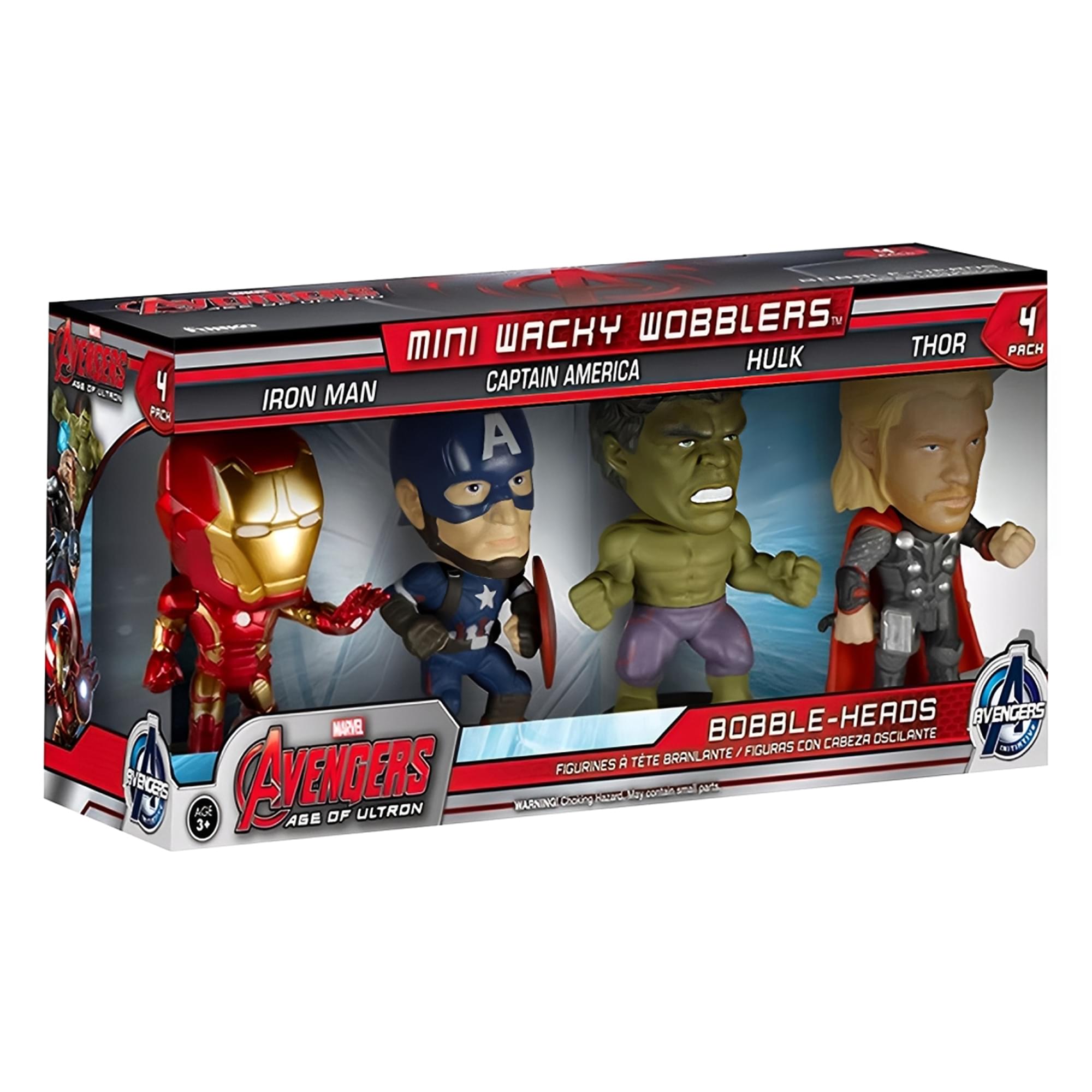 Marvel's Avengers Age of Ultron Mini Wacky Wobbler 4-Pack