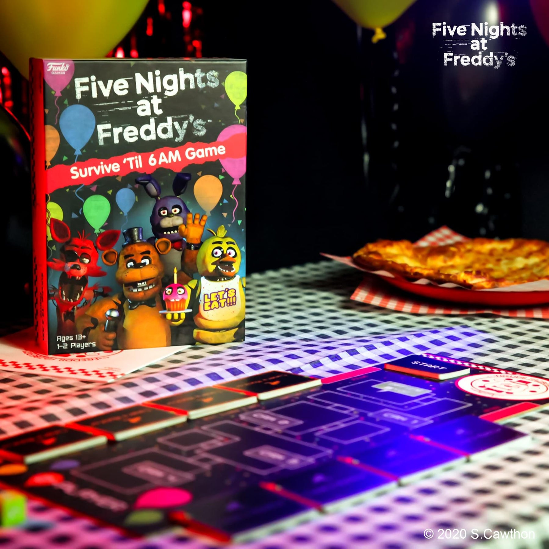 Five Nights at Freddy's Funko Survive 'Til 6AM Game |1-2 Players, Ages 13+
