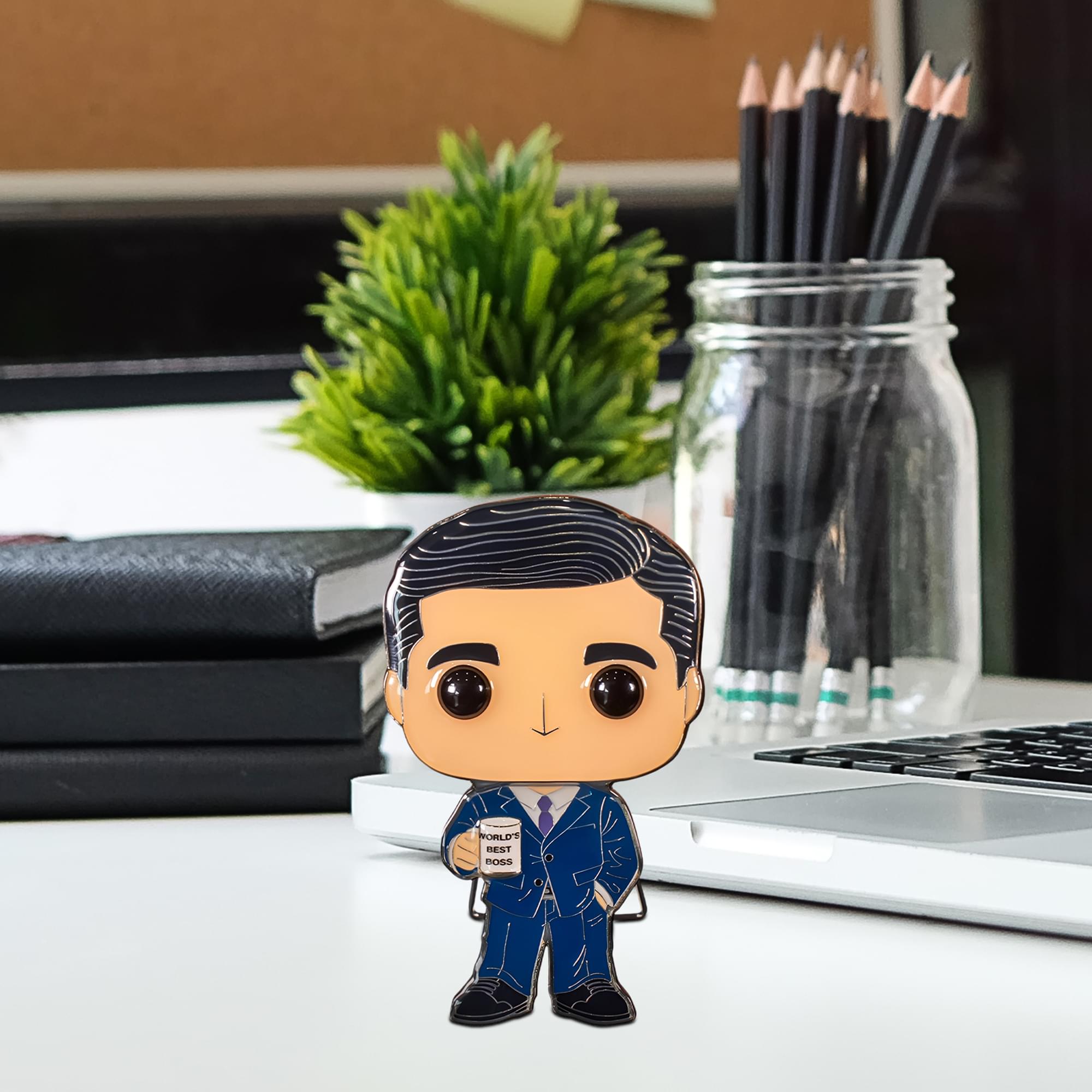 The Office 3 Inch Funko POP Pin | Michael Scott