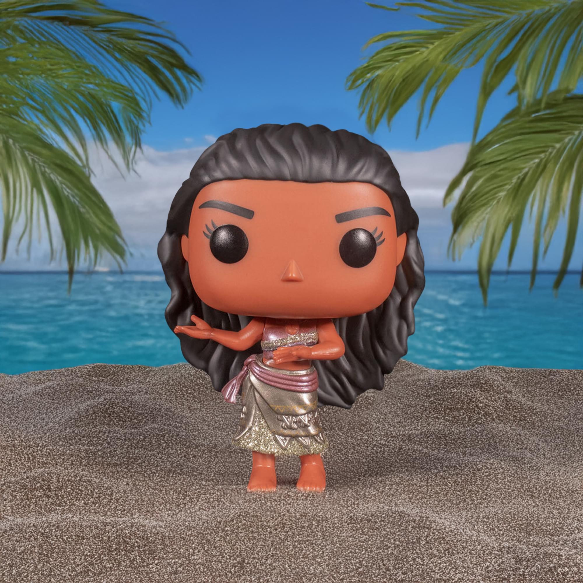 Disney Princess Funko POP Vinyl Figure | Moana (Gold) with Pin