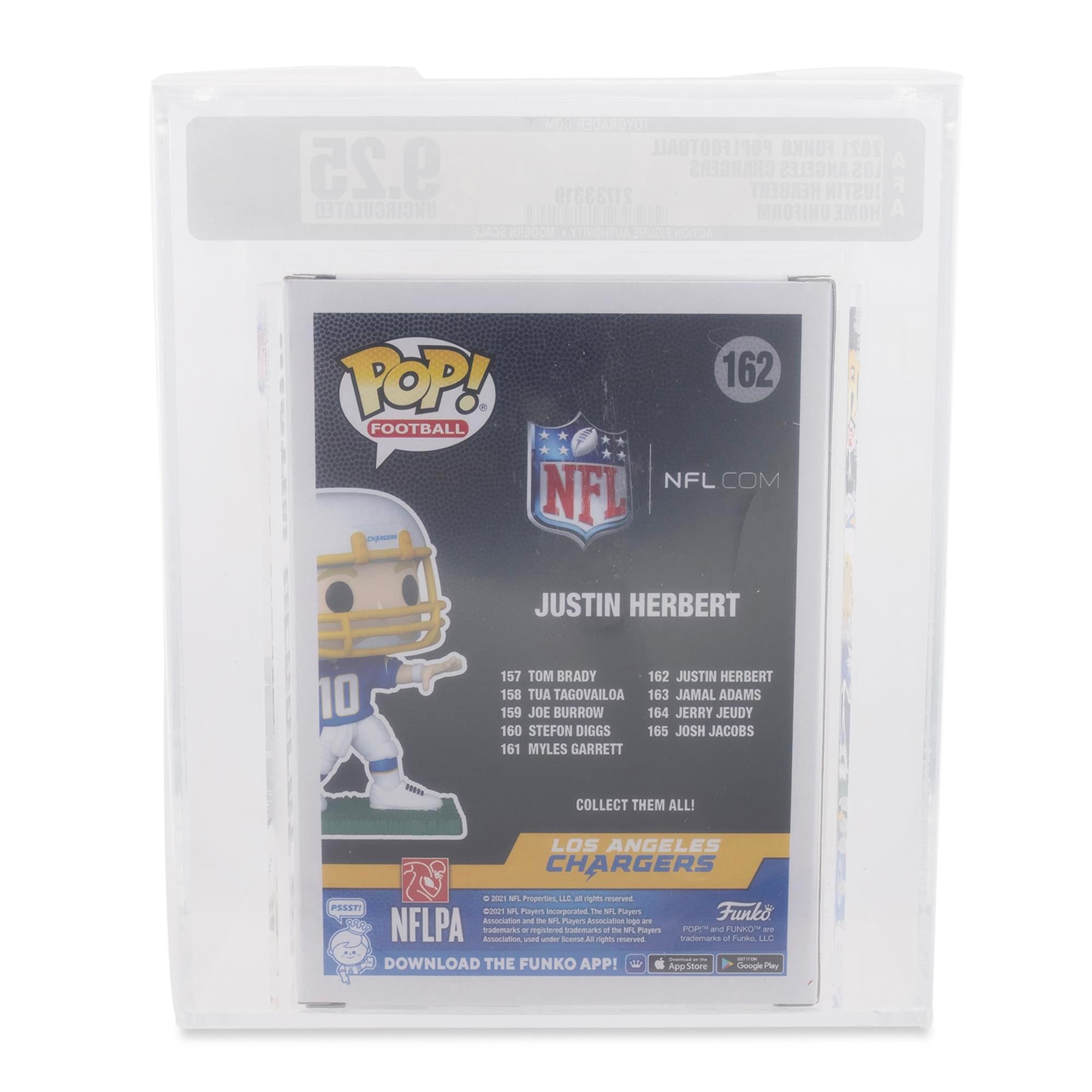 NFL LA Chargers Funko POP | Justin Herbert (Home Uniform) | Rated AFA 9.25