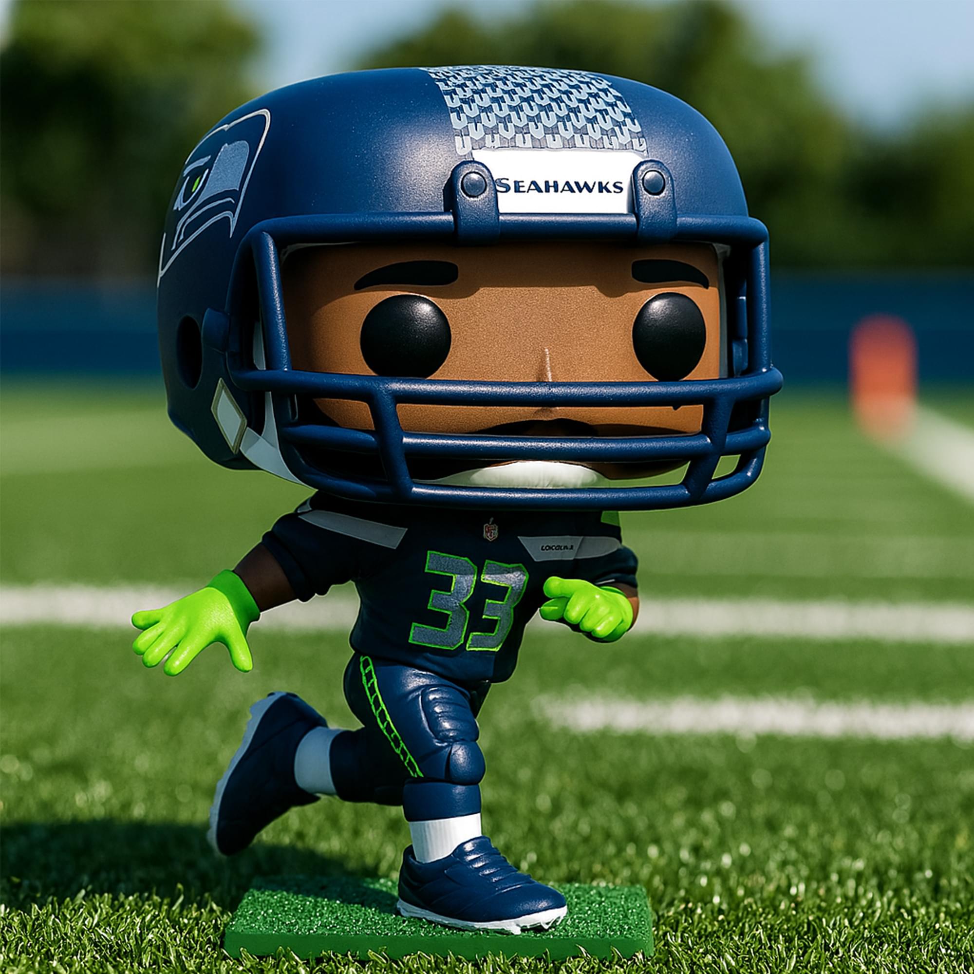 Seattle Seahawks NFL Funko POP Vinyl Figure | Jamal Adams (Home Uniform)
