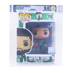 Boston Celtics NBA Funko POP | Jayson Tatum (Green Jersey) | Rated AFA 9.0