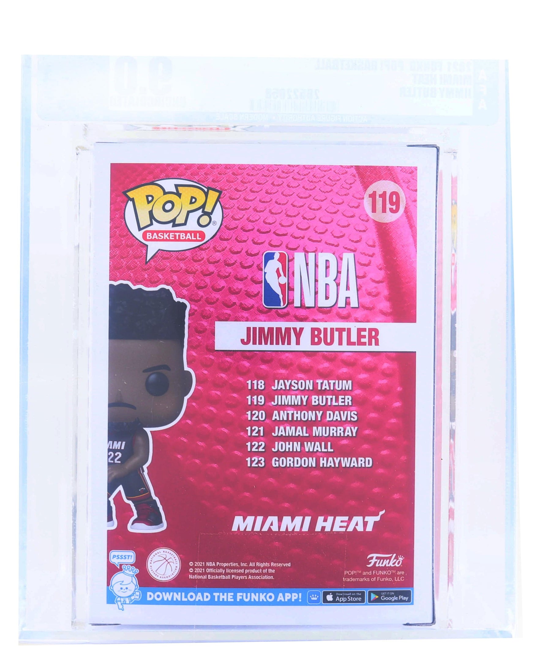 Miami Heat NBA Funko POP | Jimmy Butler (Black Jersey) | Rated AFA 9.0