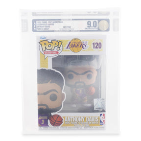 NBA LA Lakers Funko POP | Anthony Davis (Purple Jersey) | Rated AFA 9