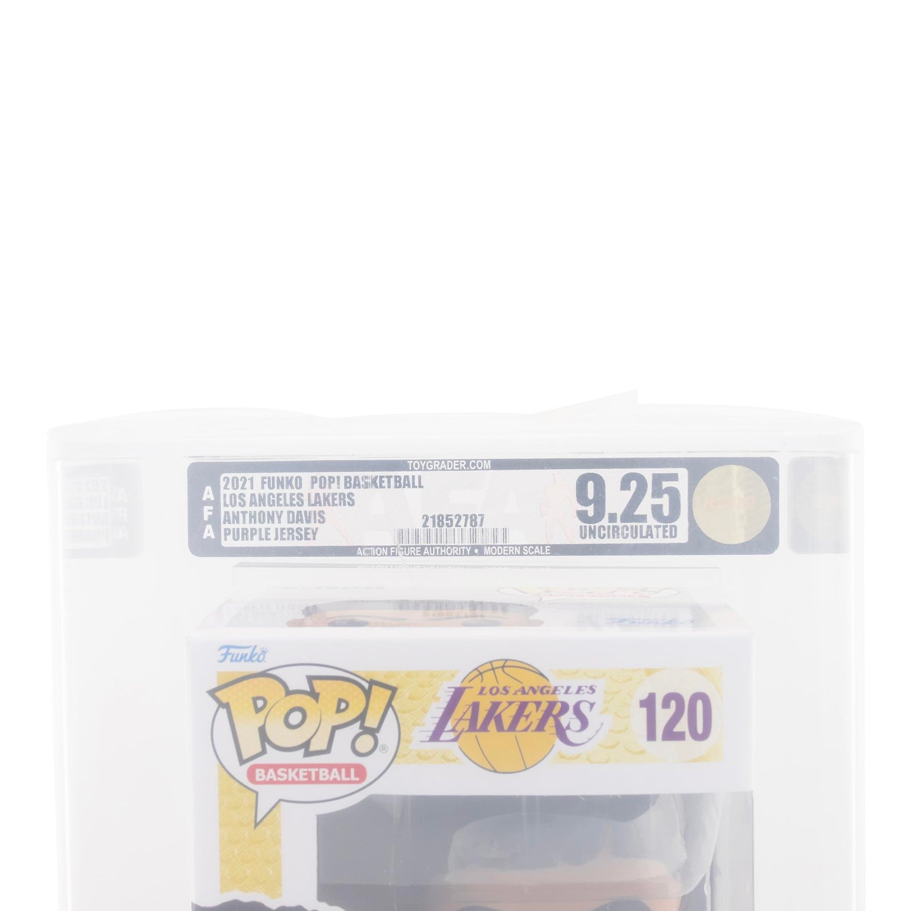 NBA LA Lakers Funko POP | Anthony Davis (Purple Jersey) | Rated AFA 9.25