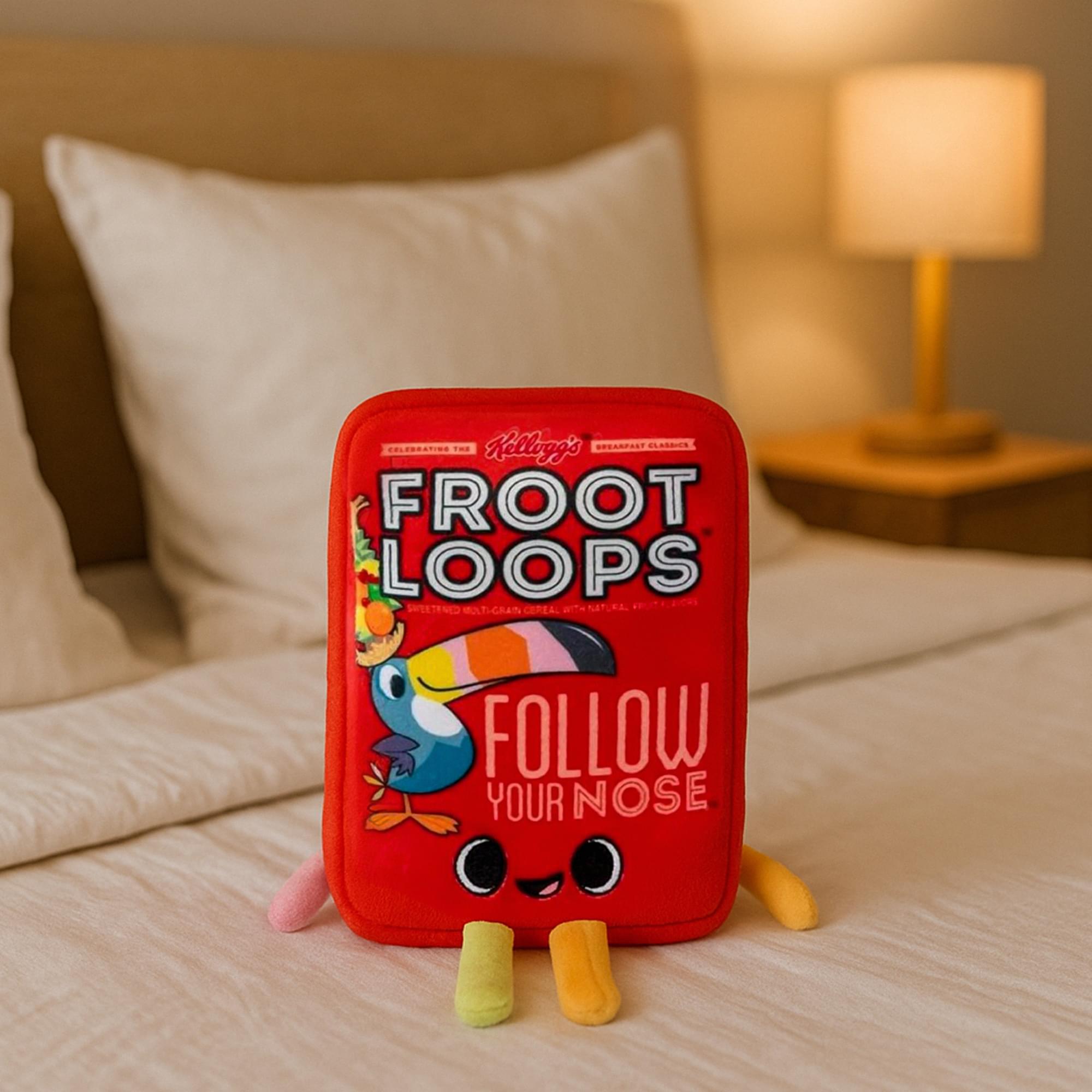Kelloggs 6 Inch Funko Plush | Froot Loops Cereal Box