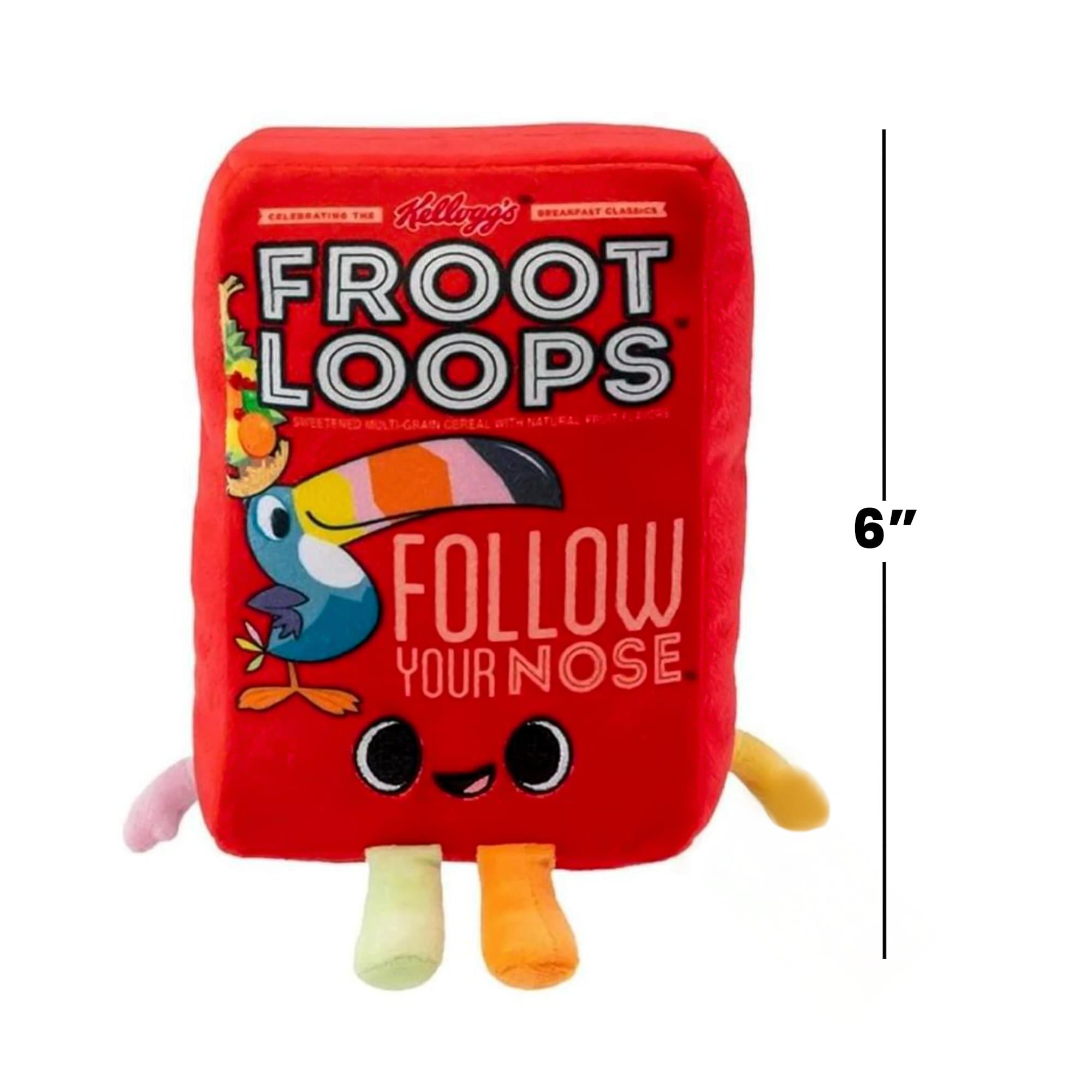 Kelloggs 6 Inch Funko Plush | Froot Loops Cereal Box